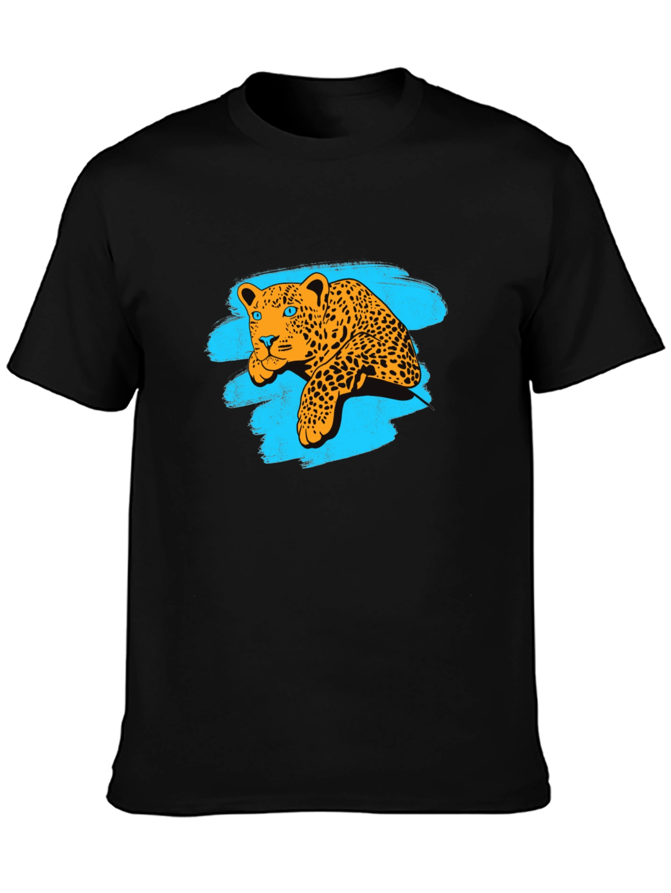 Leopard Graphic Black Tee