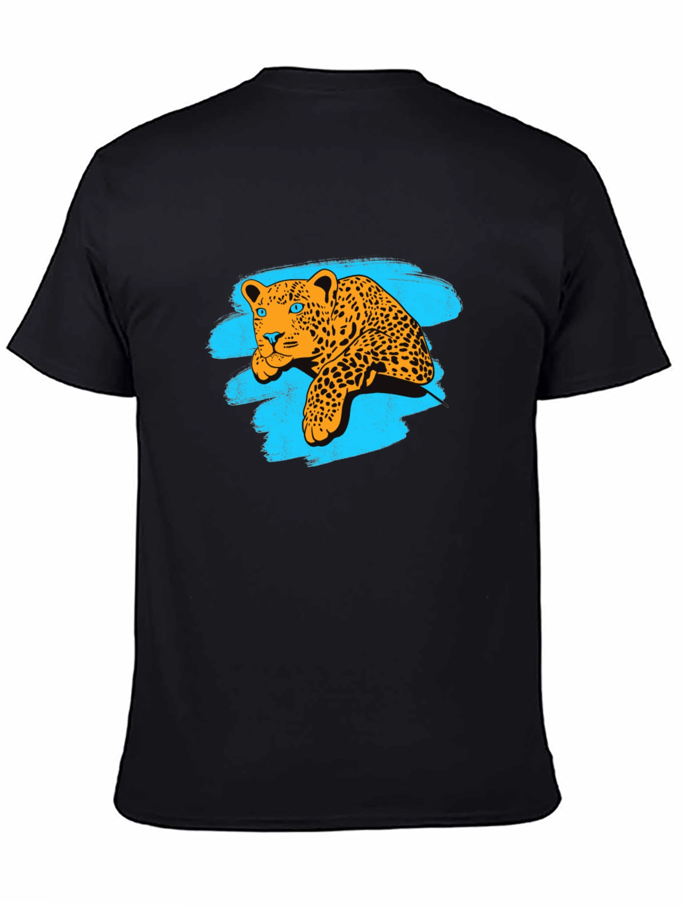 Leopard Graphic Black Tee