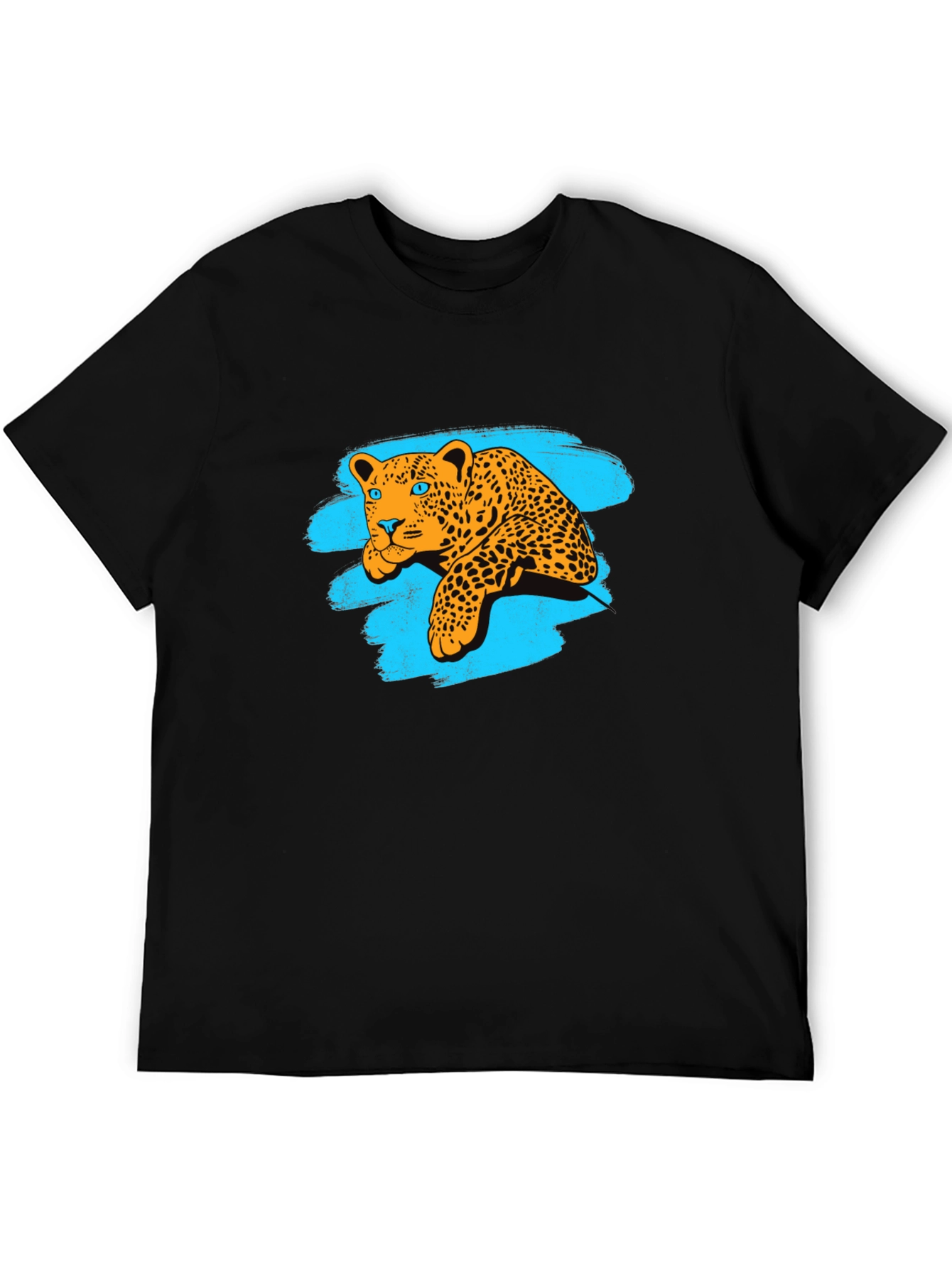 Leopard Graphic Black Tee