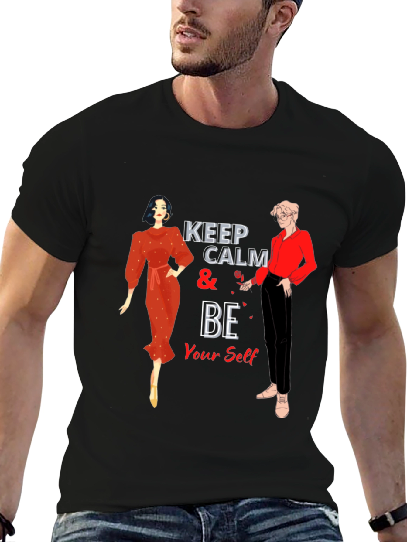 Keep Calm & Be Yourself Graphic Tee