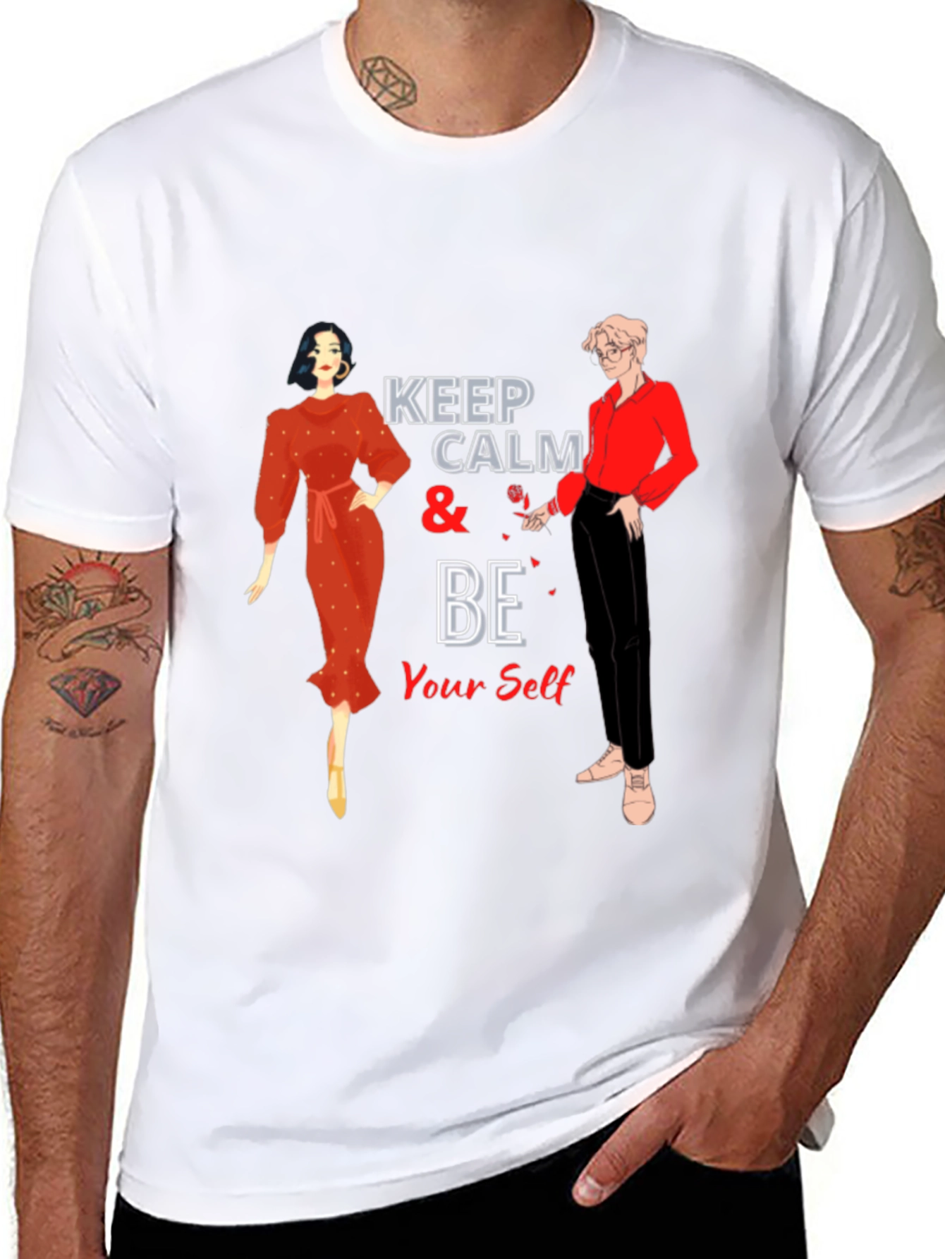 Keep Calm & Be Yourself Graphic Tee