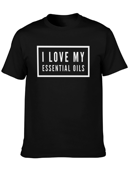 I Love My Essential Oils Black T-Shirt