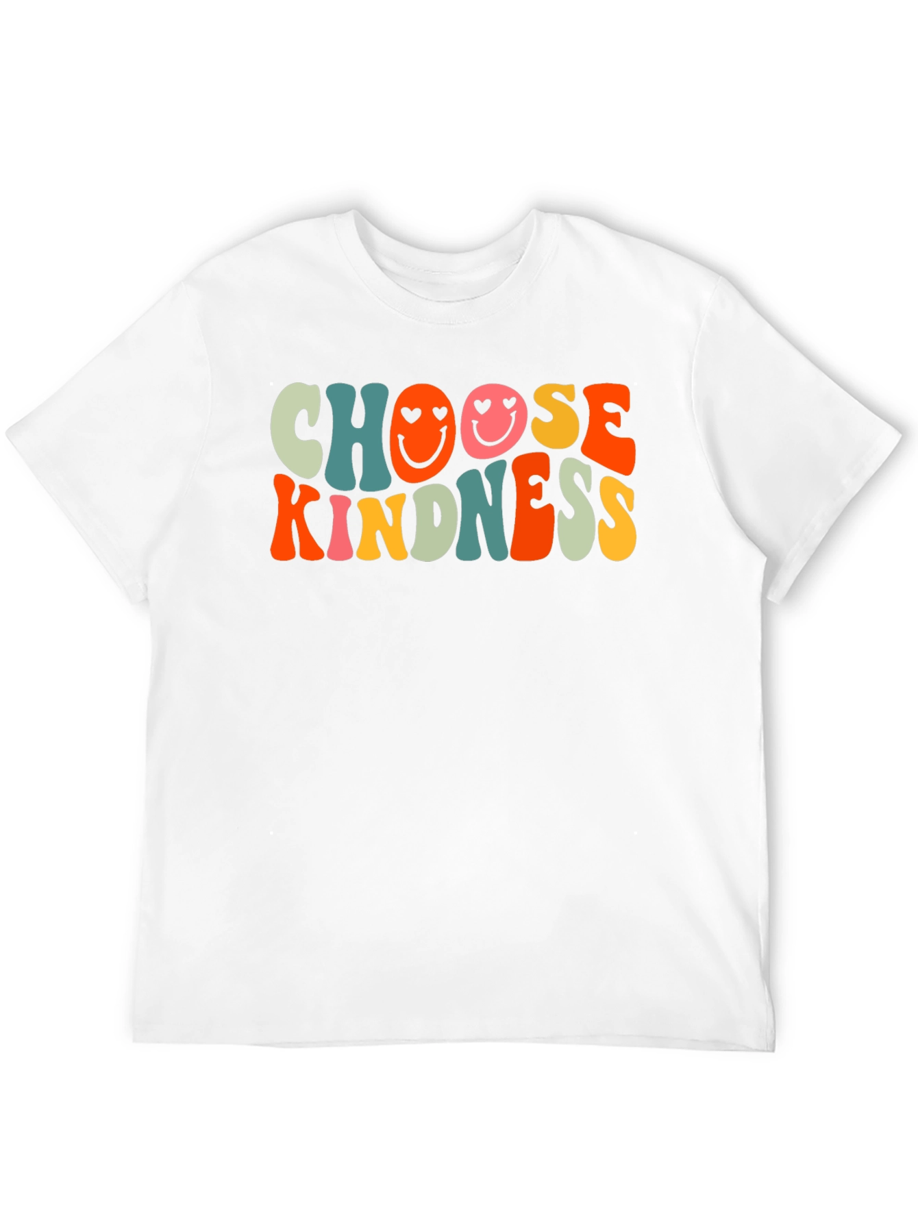 Choose Kindness Graphic Tee - Retro Smiley Face T-Shirt