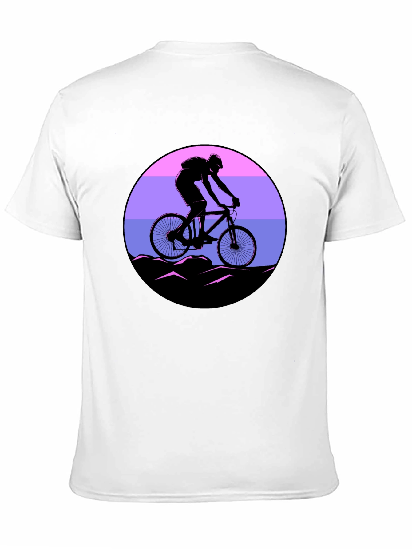 Mountain Biker Sunset Graphic Tee