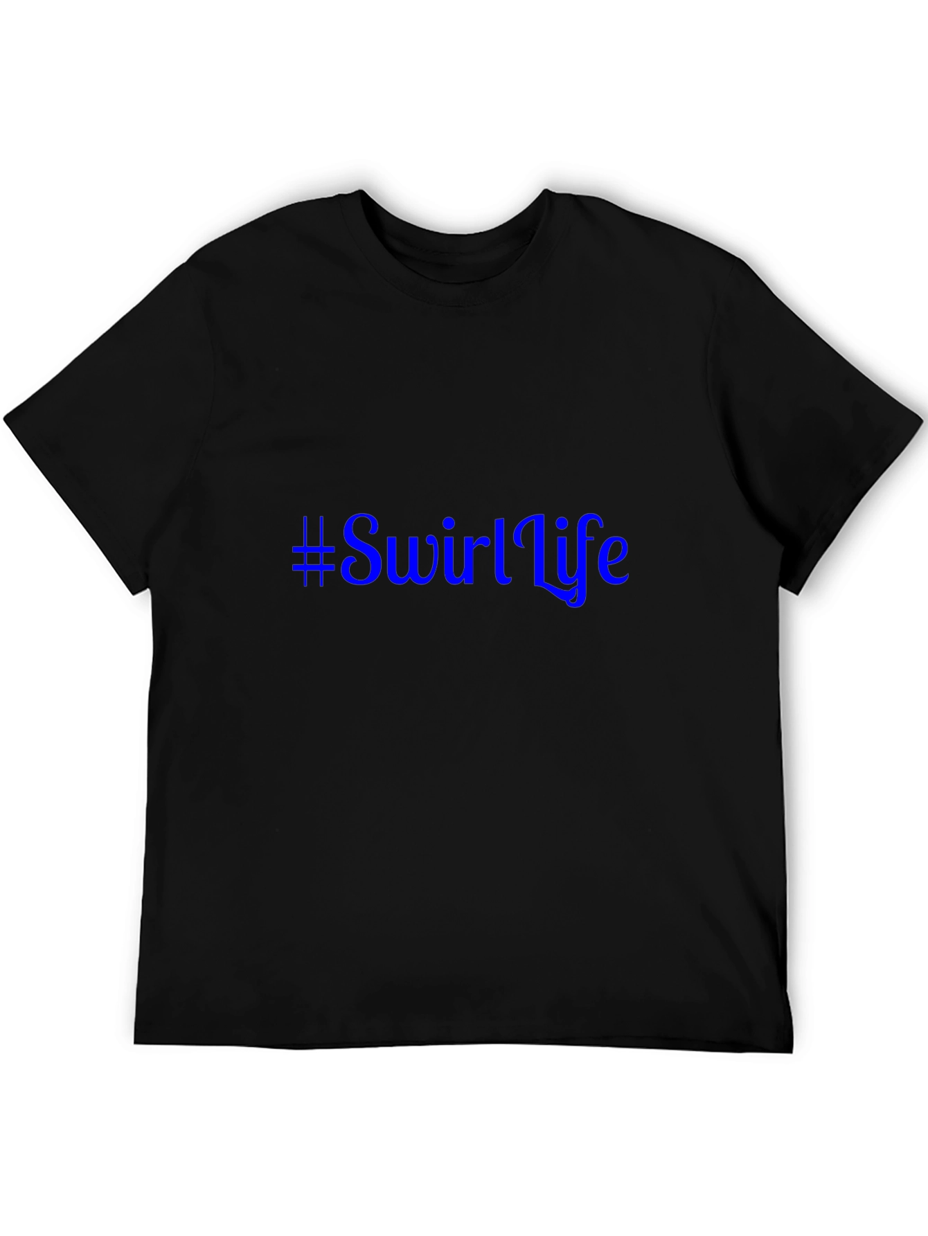 Swirl Life Graphic Tee - Black
