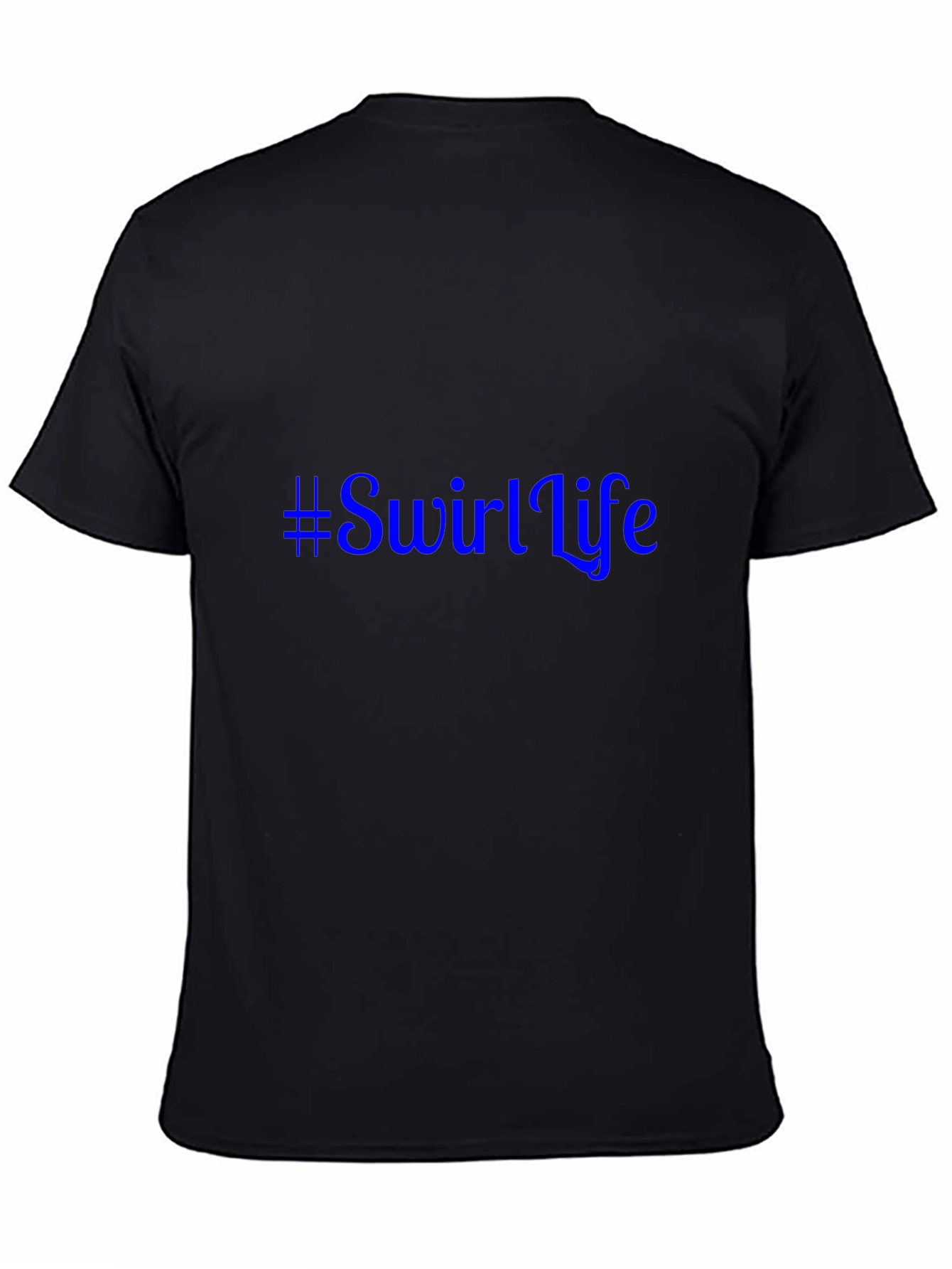 Swirl Life Graphic Tee - Black