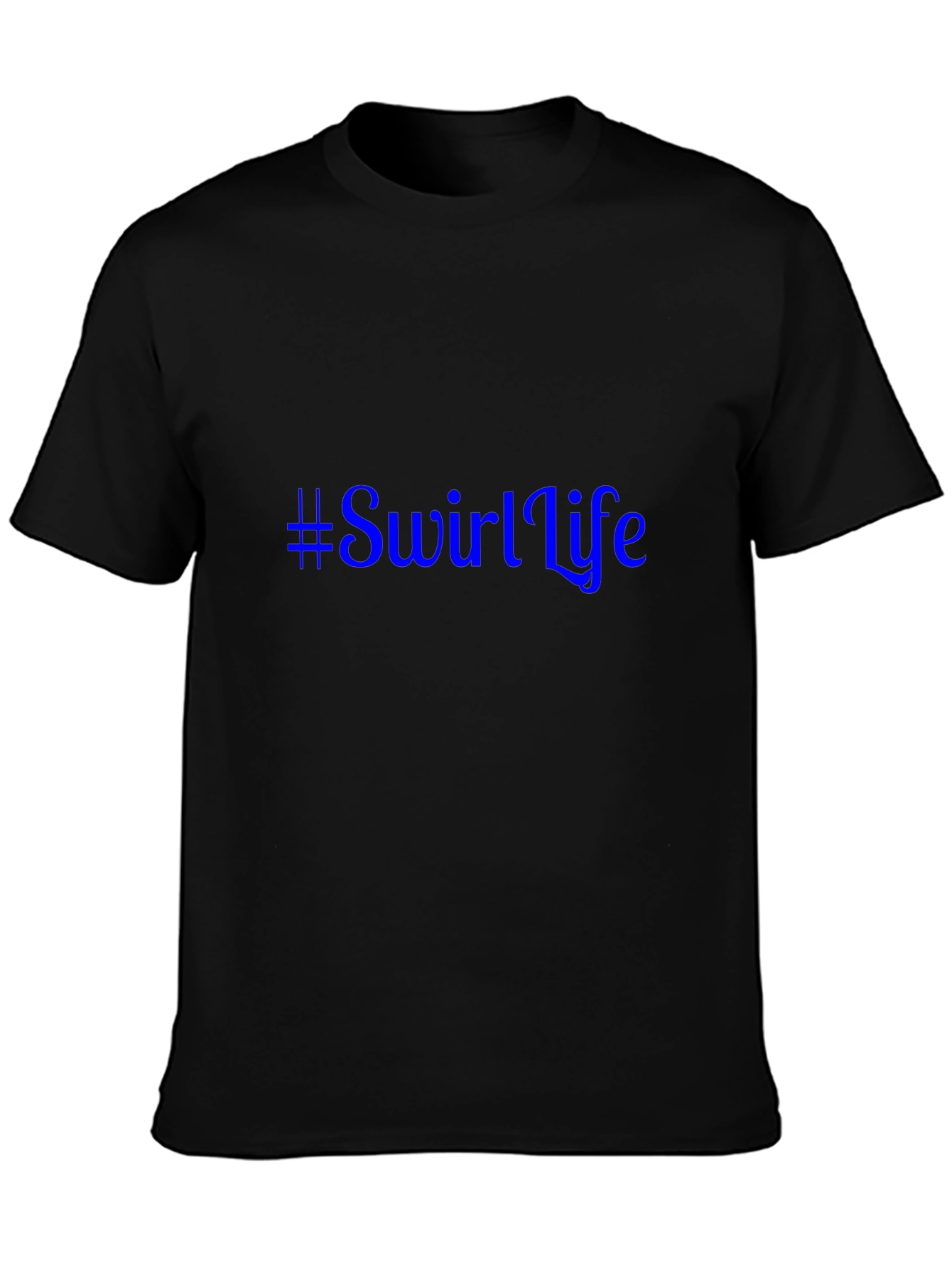 Swirl Life Graphic Tee - Black
