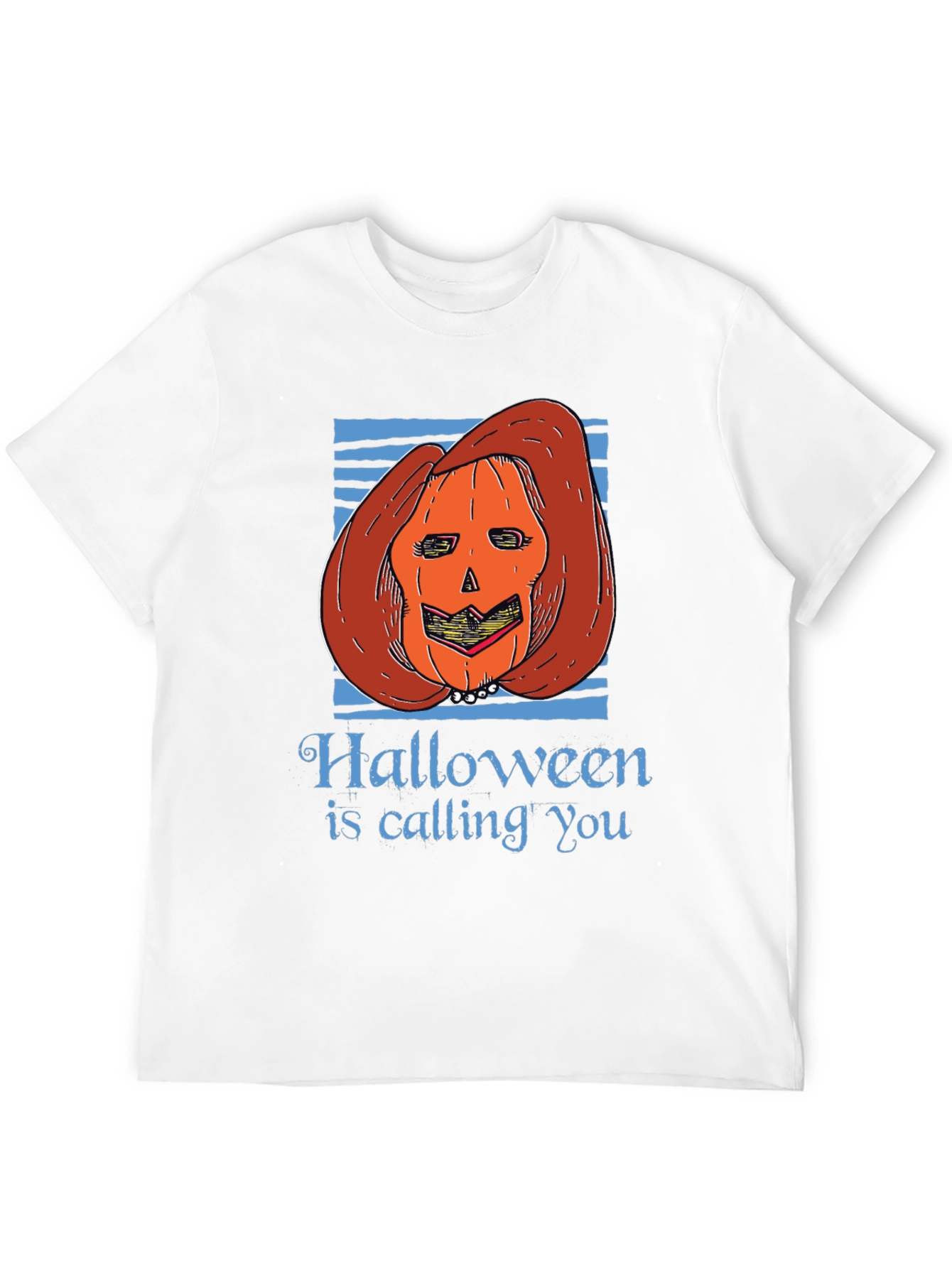 Halloween Pumpkin Lady Graphic Tee