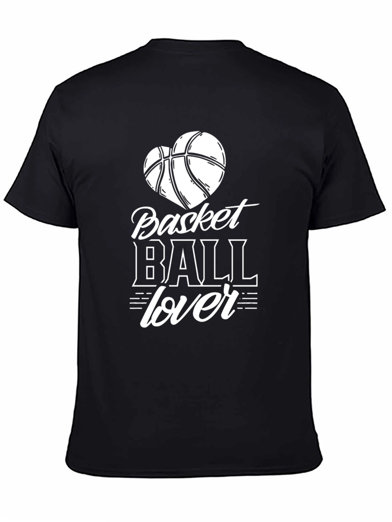 Basketball Lover T-Shirt - Heart Graphic Tee