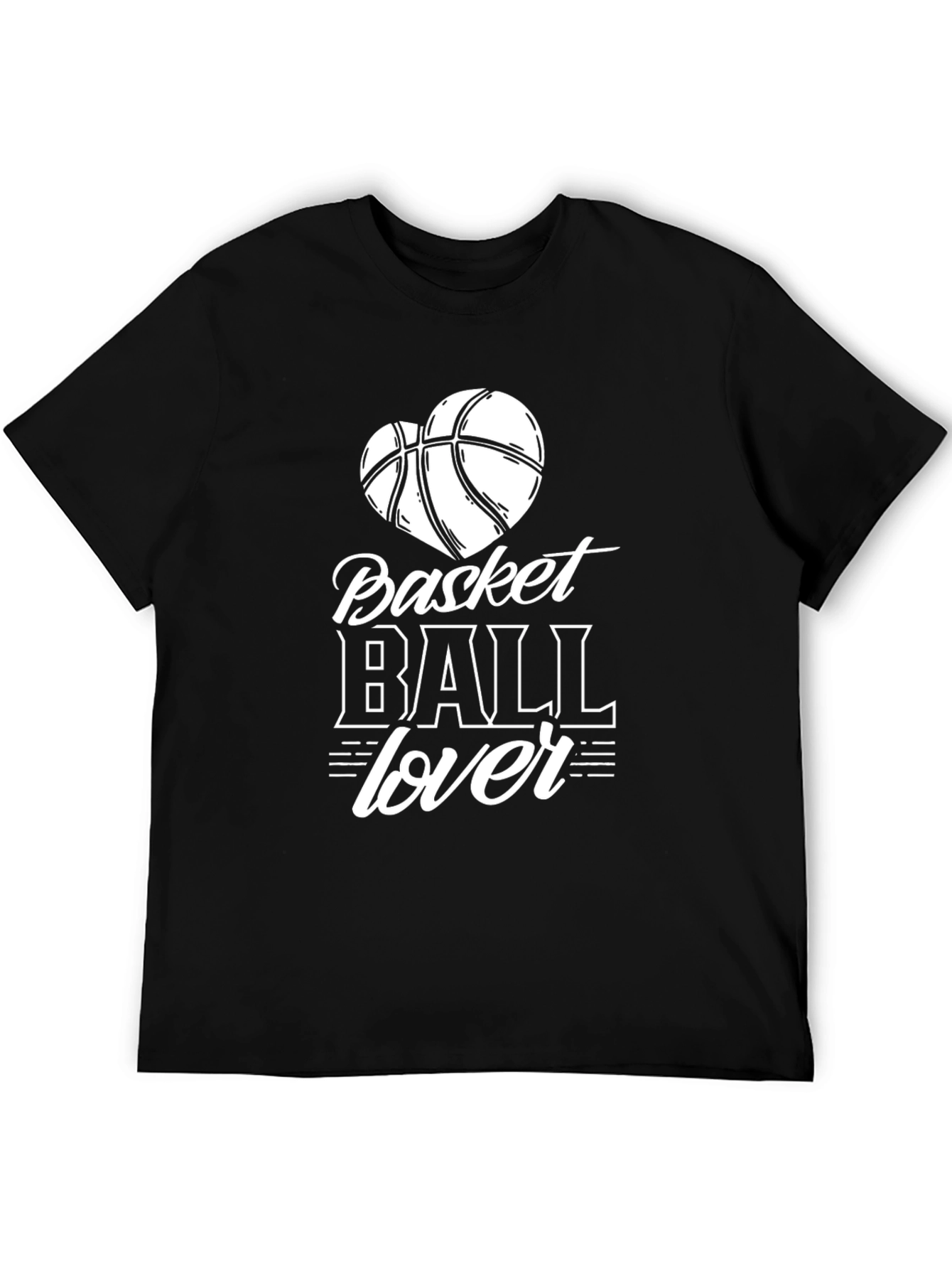 Basketball Lover T-Shirt - Heart Graphic Tee