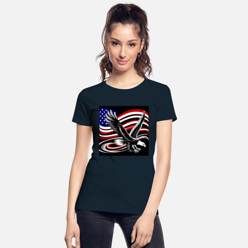 American Eagle & Flag • Patriotic USA Design