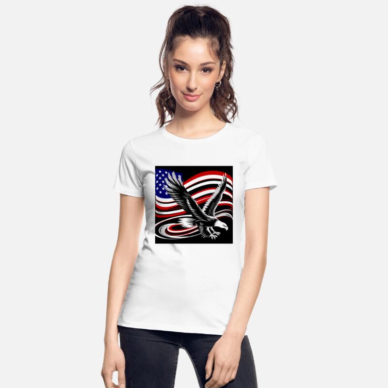 American Eagle & Flag • Patriotic USA Design