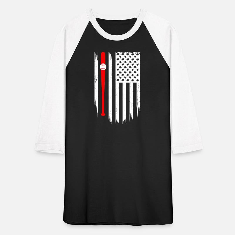 American Flag Baseball Apparel Baseball T Shirt