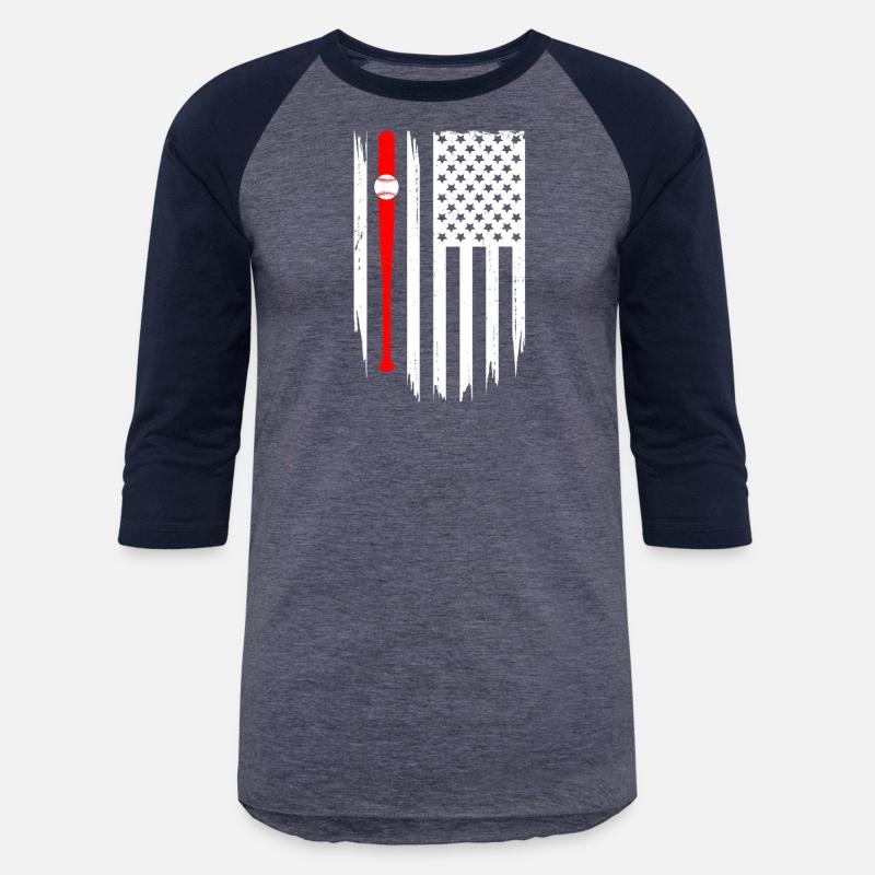American Flag Baseball Apparel Baseball T Shirt