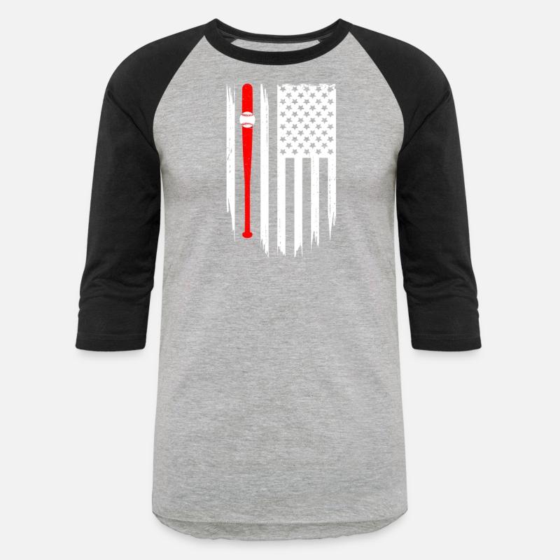 American Flag Baseball Apparel Baseball T Shirt
