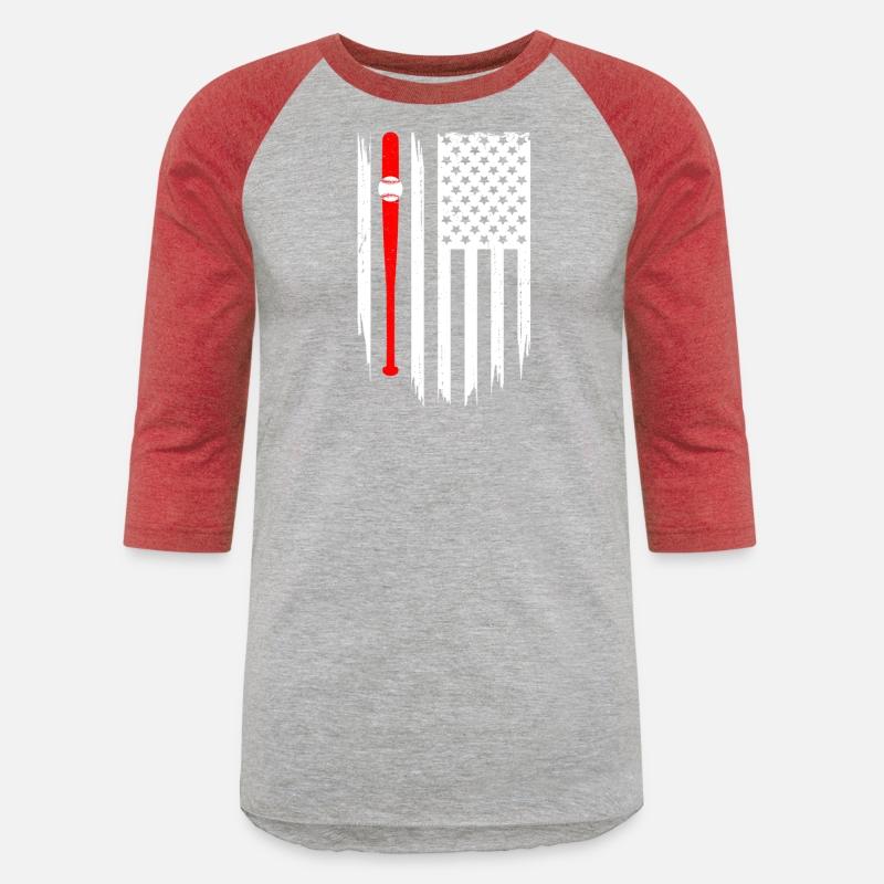 American Flag Baseball Apparel Baseball T Shirt