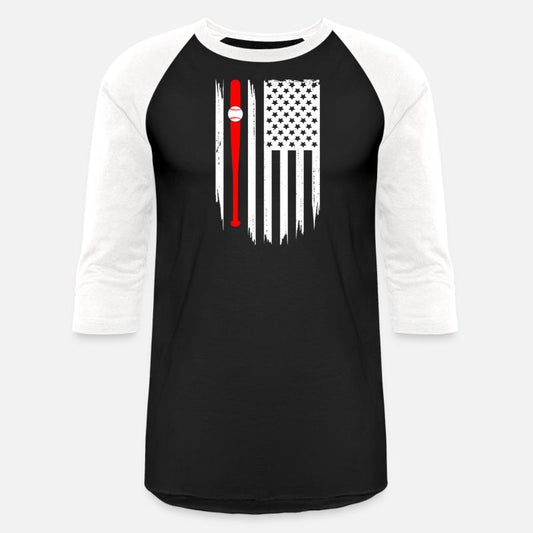 American Flag Baseball Apparel Baseball T Shirt