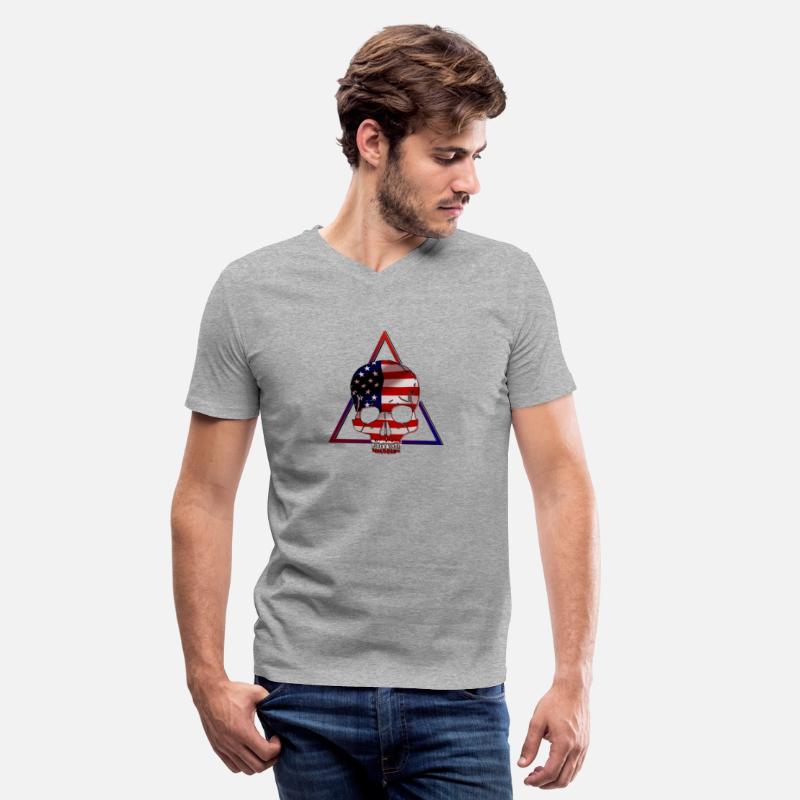 American flag skull