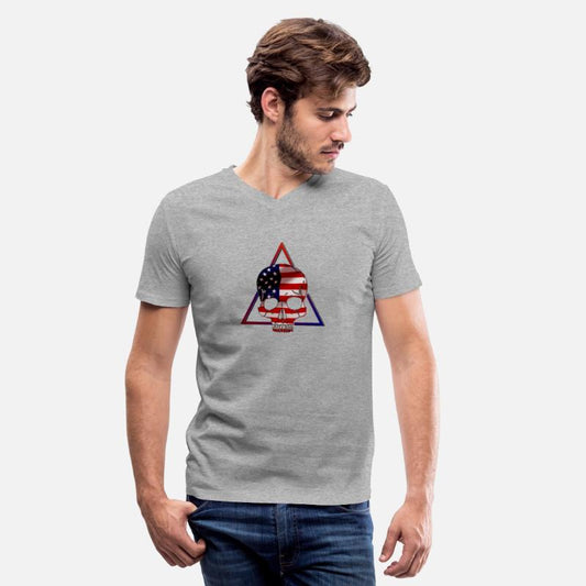 American flag skull