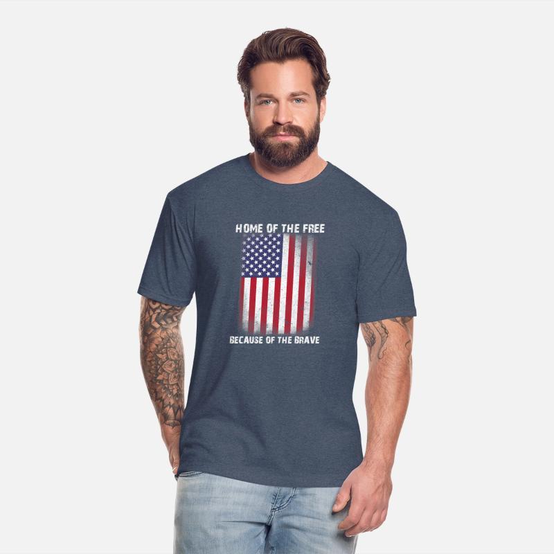 American Flag Veteran For Home Of The Free