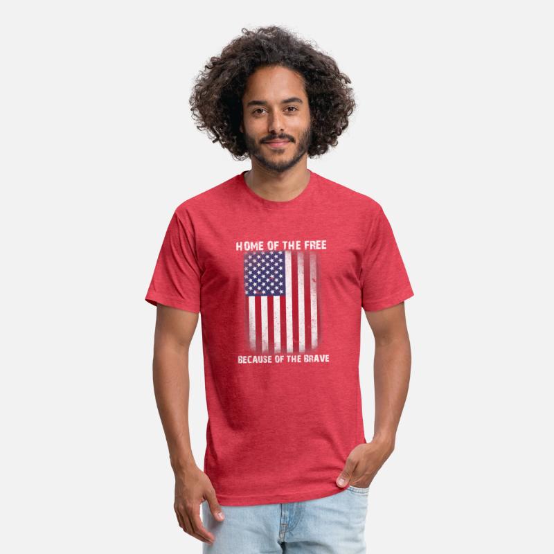 American Flag Veteran For Home Of The Free