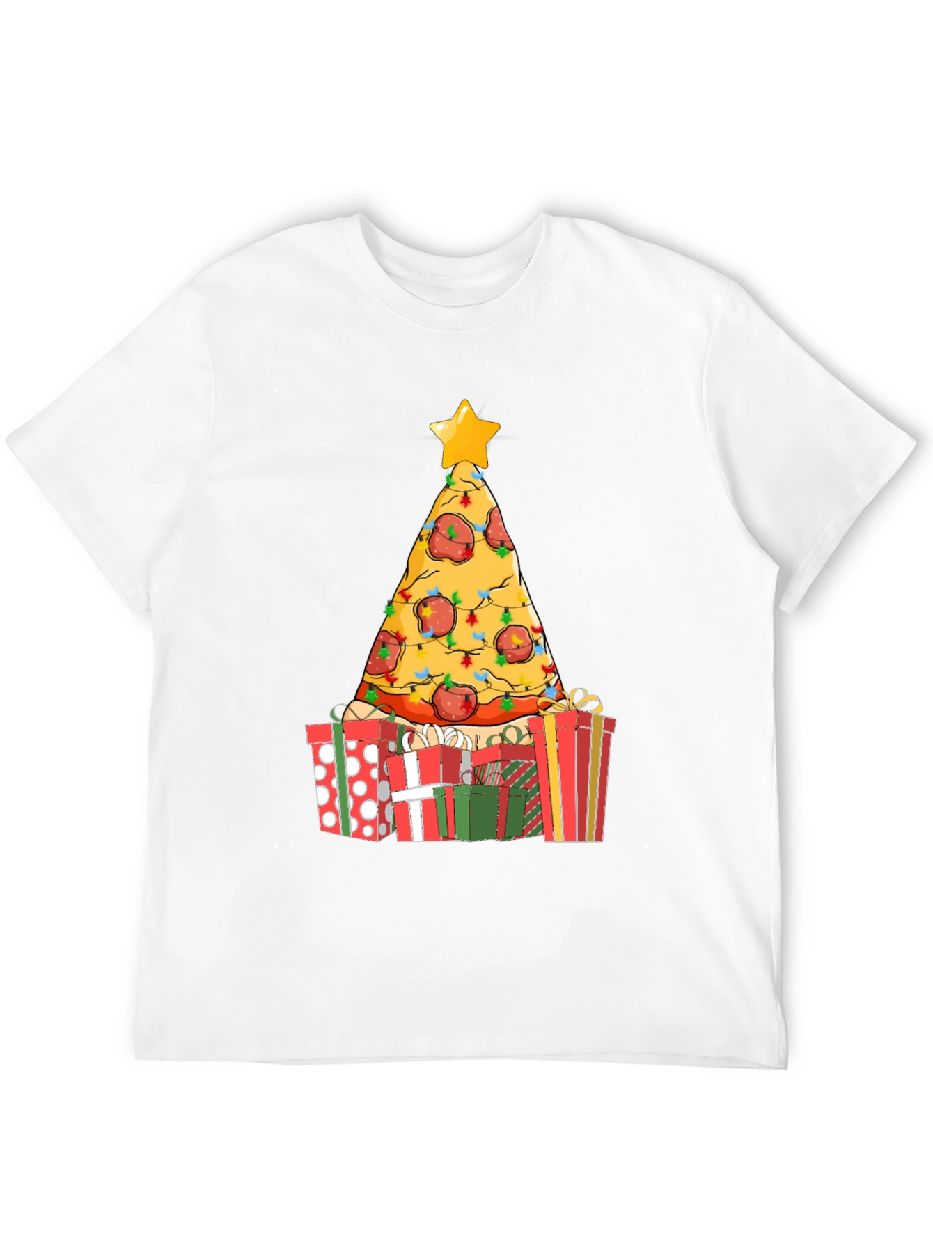 Pizza Christmas Tree Graphic Tee