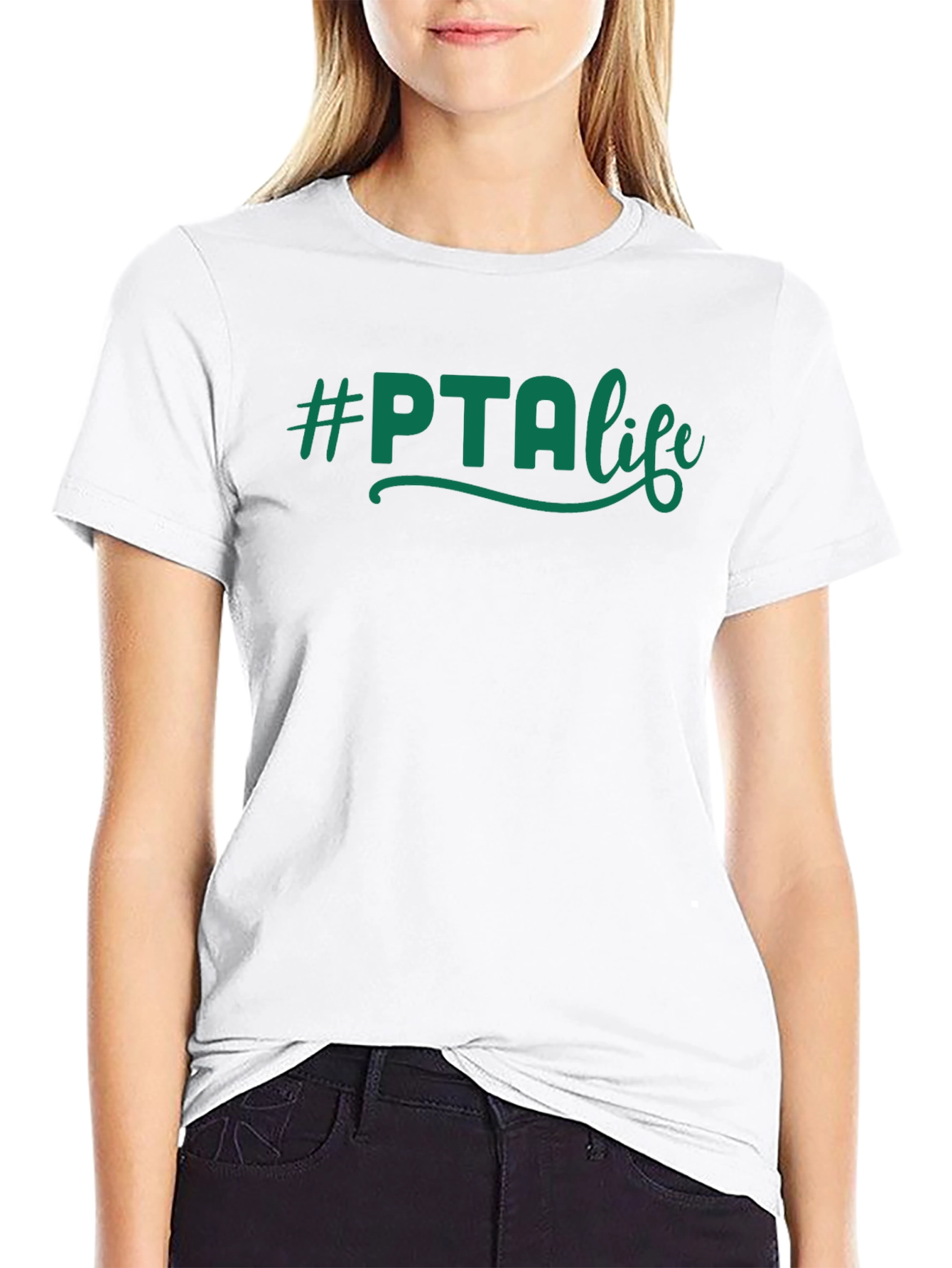 #PTAlife T-Shirt - Comfortable Black Cotton Blend Tee