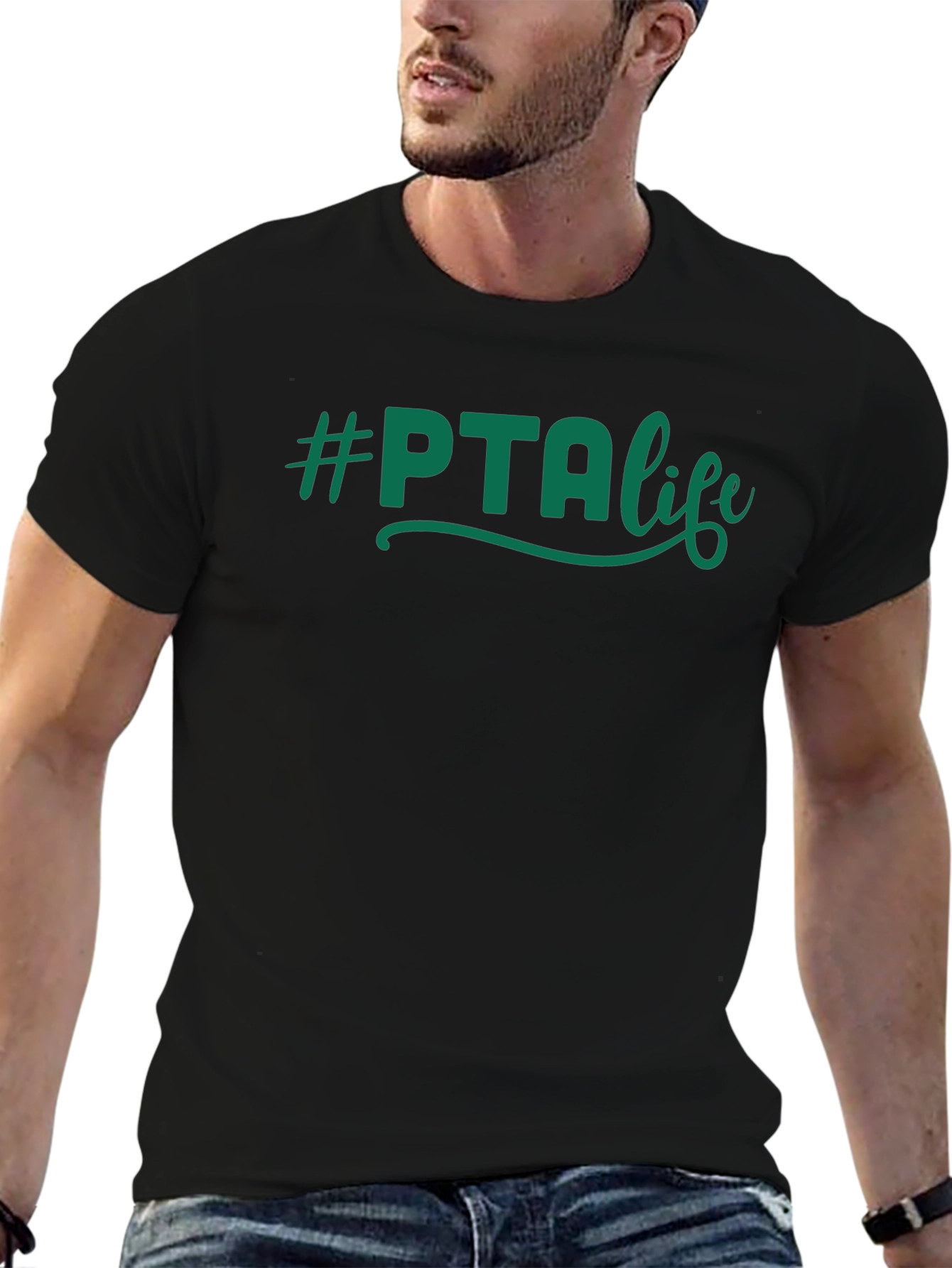 #PTAlife T-Shirt - Comfortable Black Cotton Blend Tee