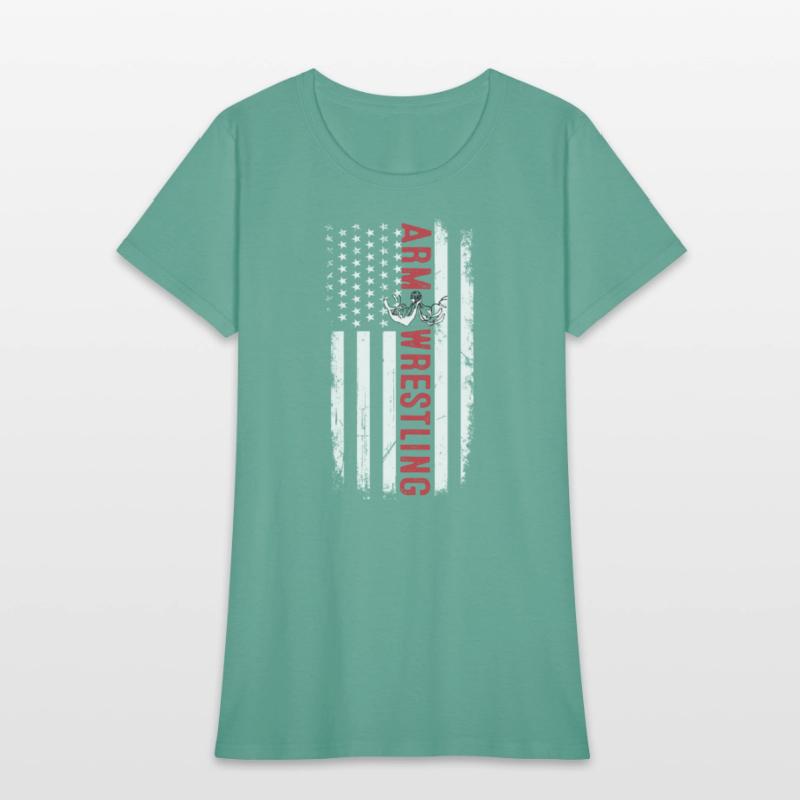 Arm Wrestling American USA Flag Armwrestling