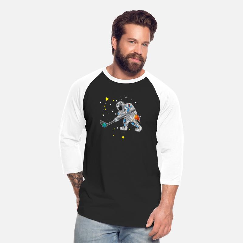 Astronaut playing Ice Hockey in Outer Space Gift