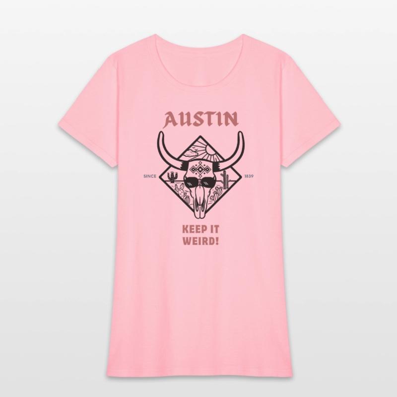 Austin Keep It Weird Cow Skull