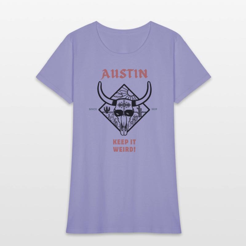 Austin Keep It Weird Cow Skull