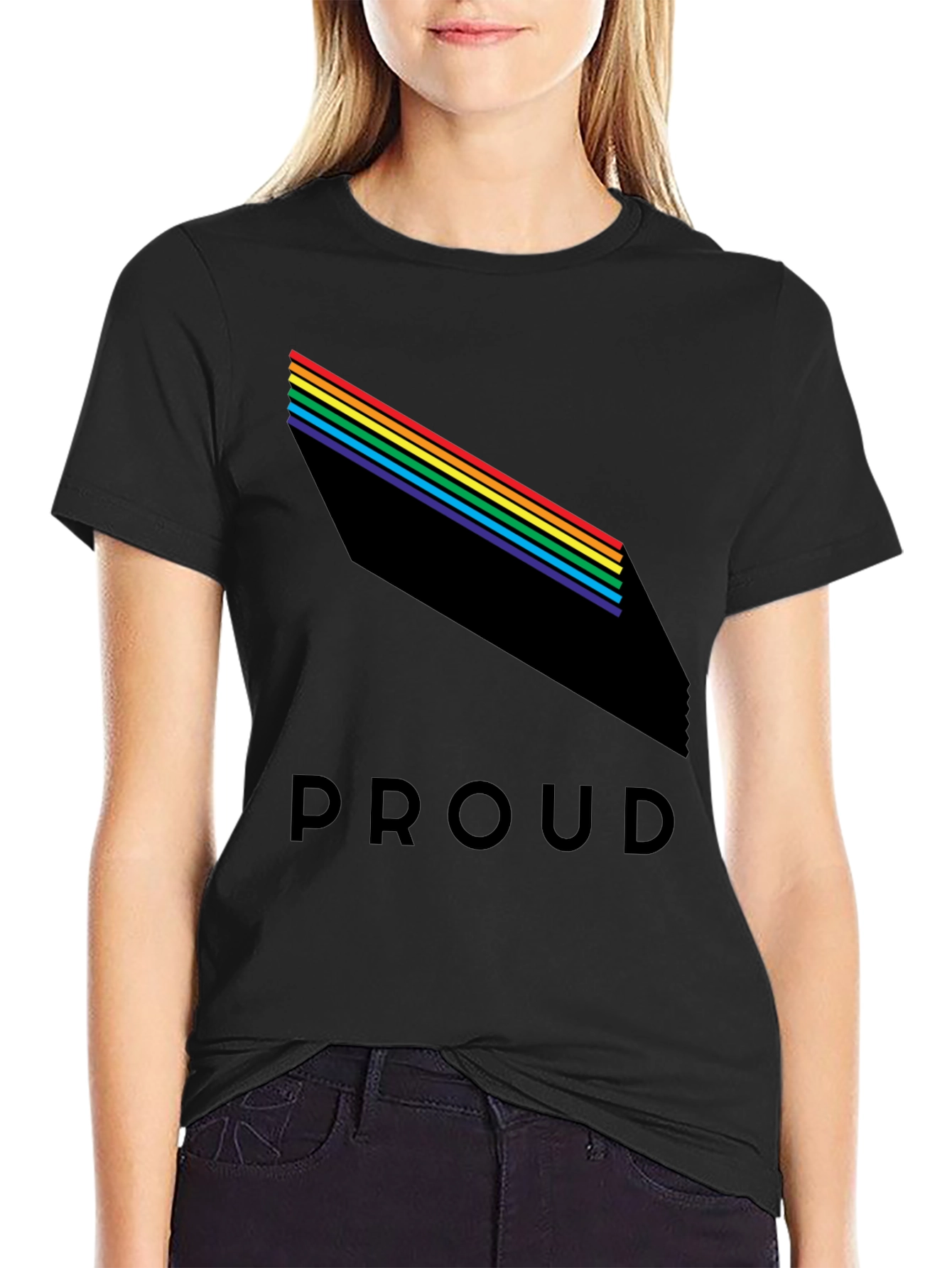 Pride Proud Rainbow Graphic T-Shirt