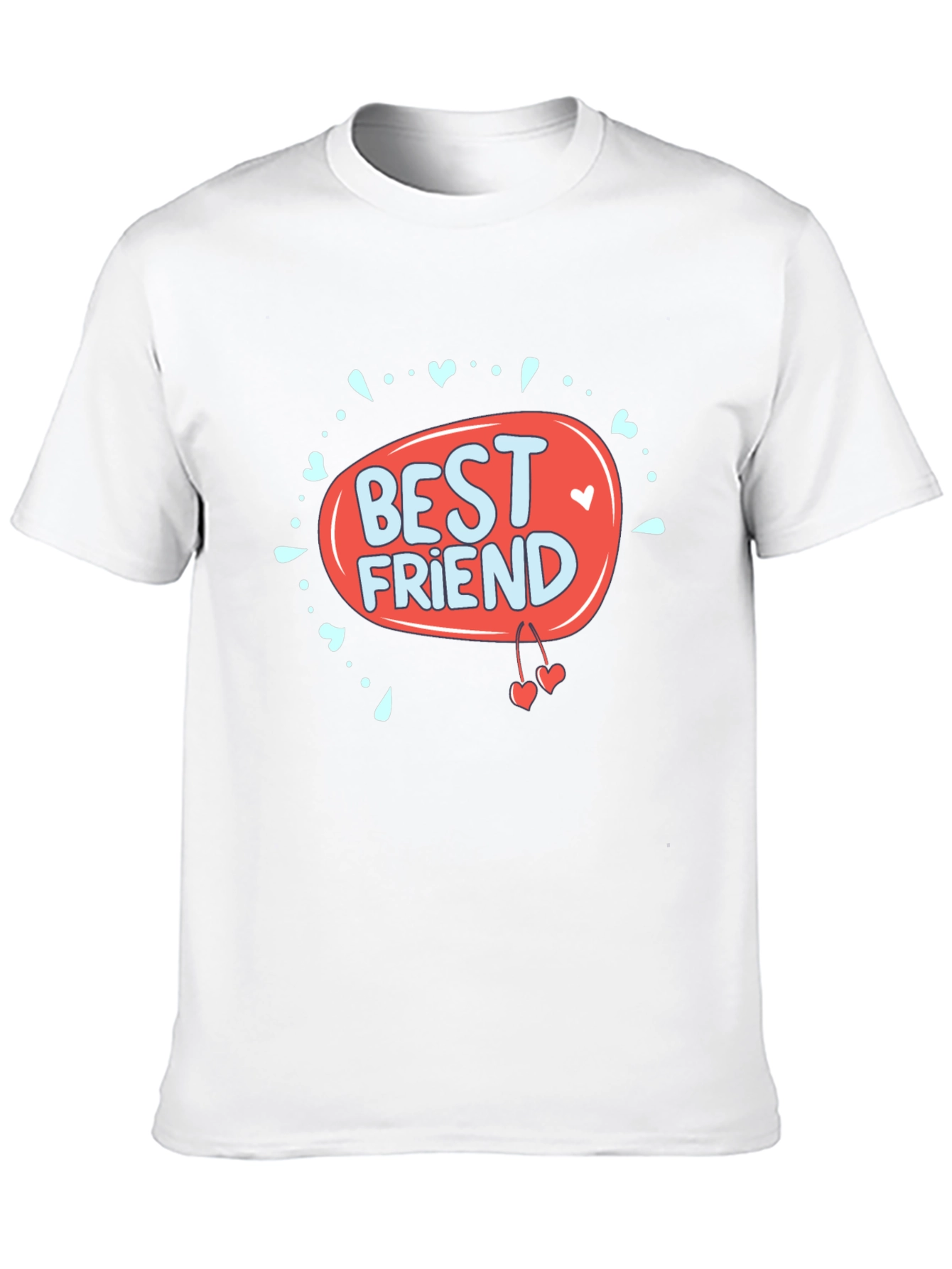 Best Friend Graphic Print Black T-Shirt