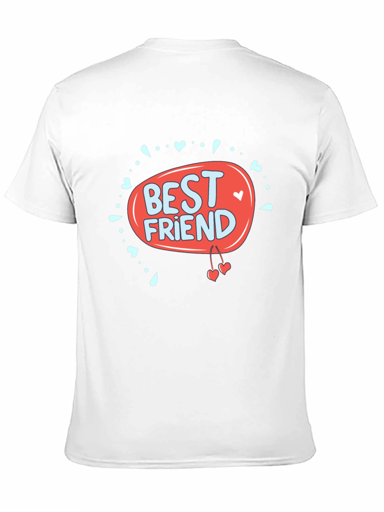 Best Friend Graphic Print Black T-Shirt