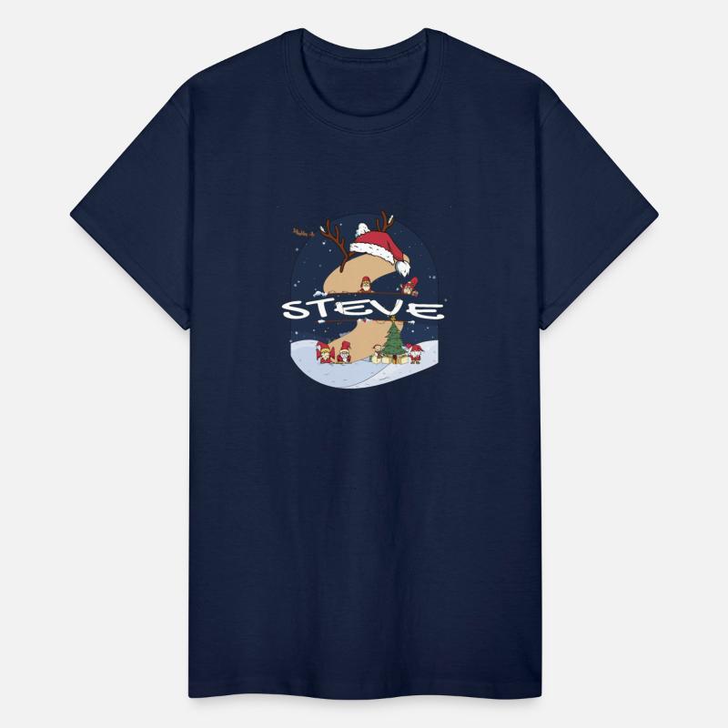 Awesome Steve Name w Santa Hat in Xmas Theme