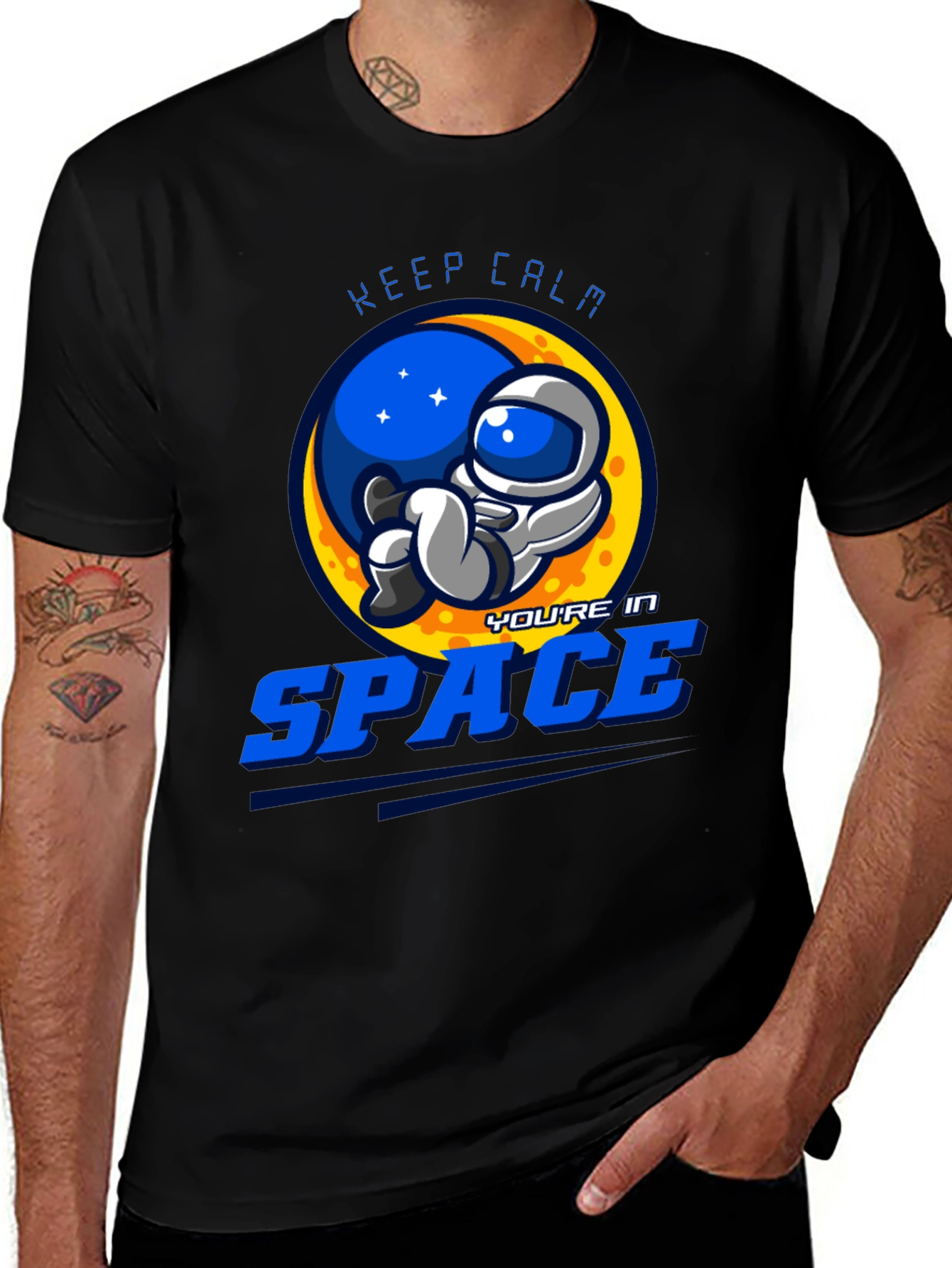 Keep Calm Youre in Space Graphic T-Shirt
