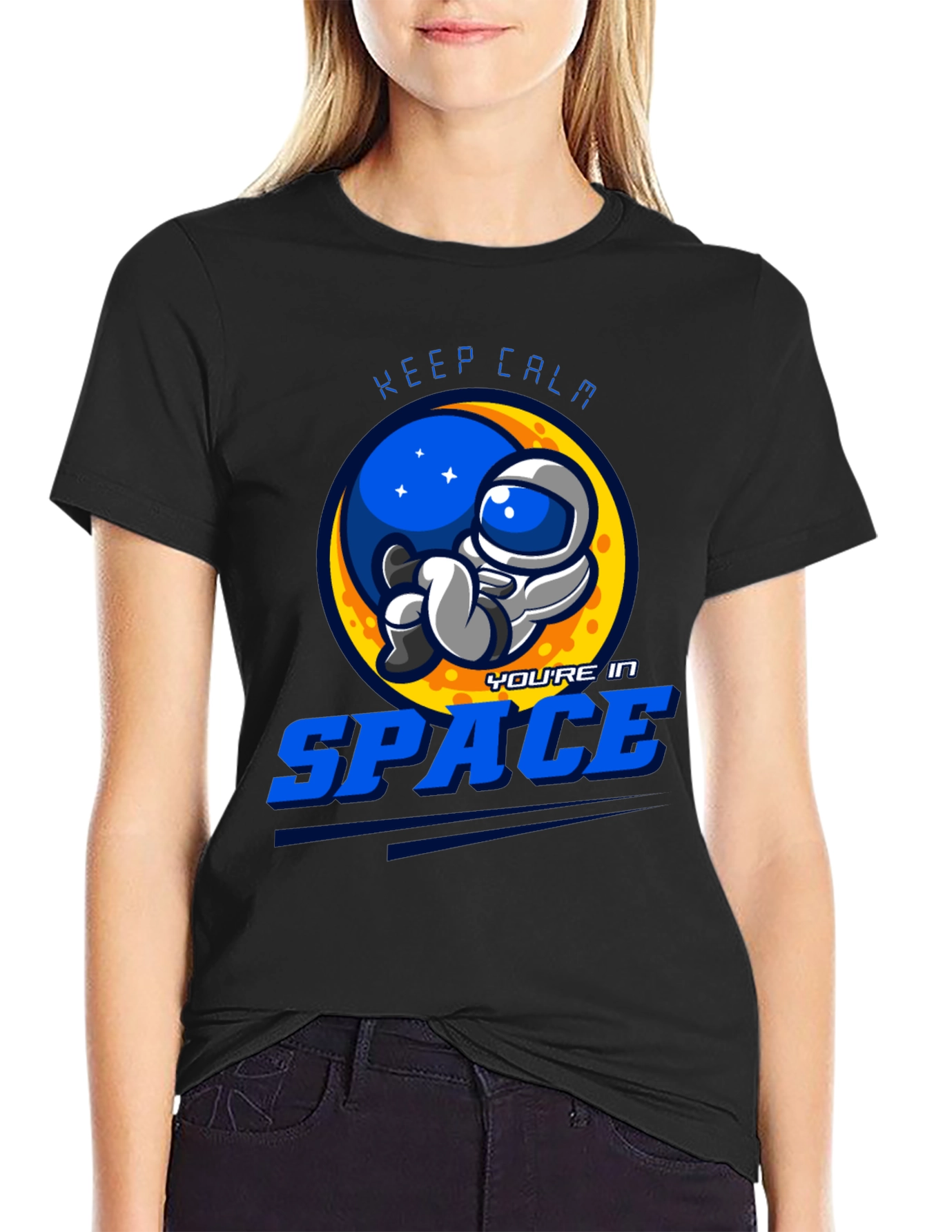 Keep Calm Youre in Space Graphic T-Shirt