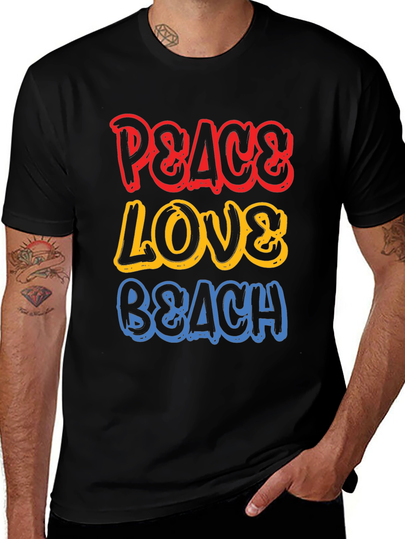Peace Love Beach Graphic Tee