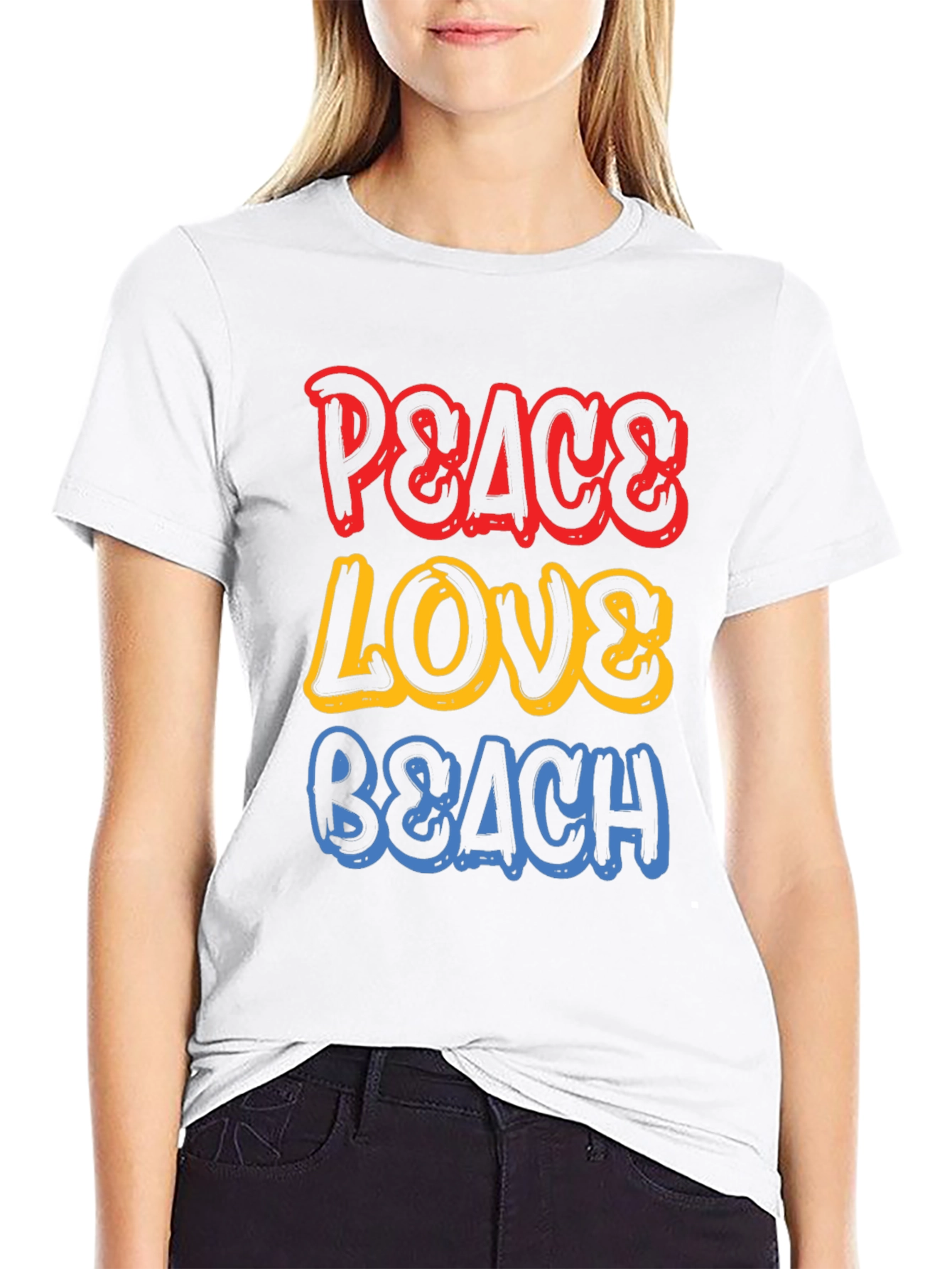 Peace Love Beach Graphic Tee