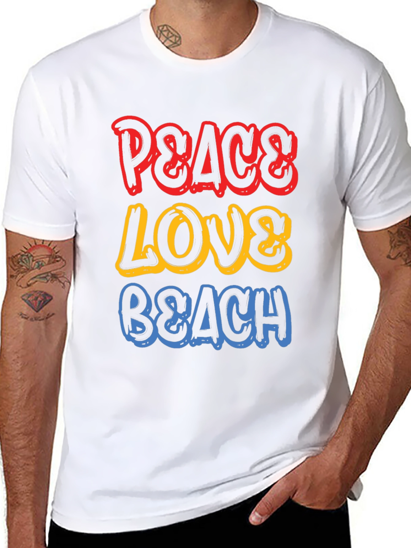 Peace Love Beach Graphic Tee