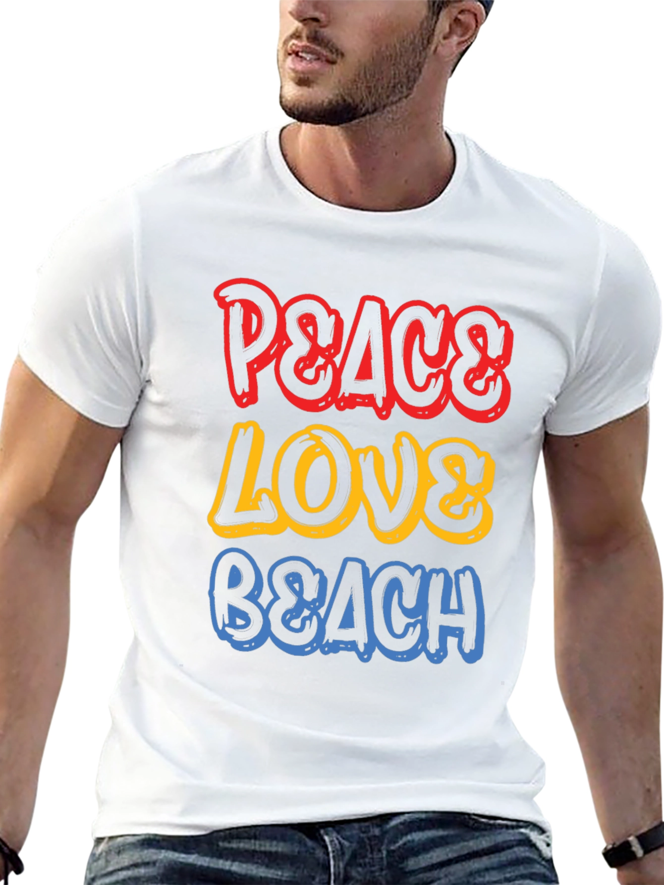 Peace Love Beach Graphic Tee