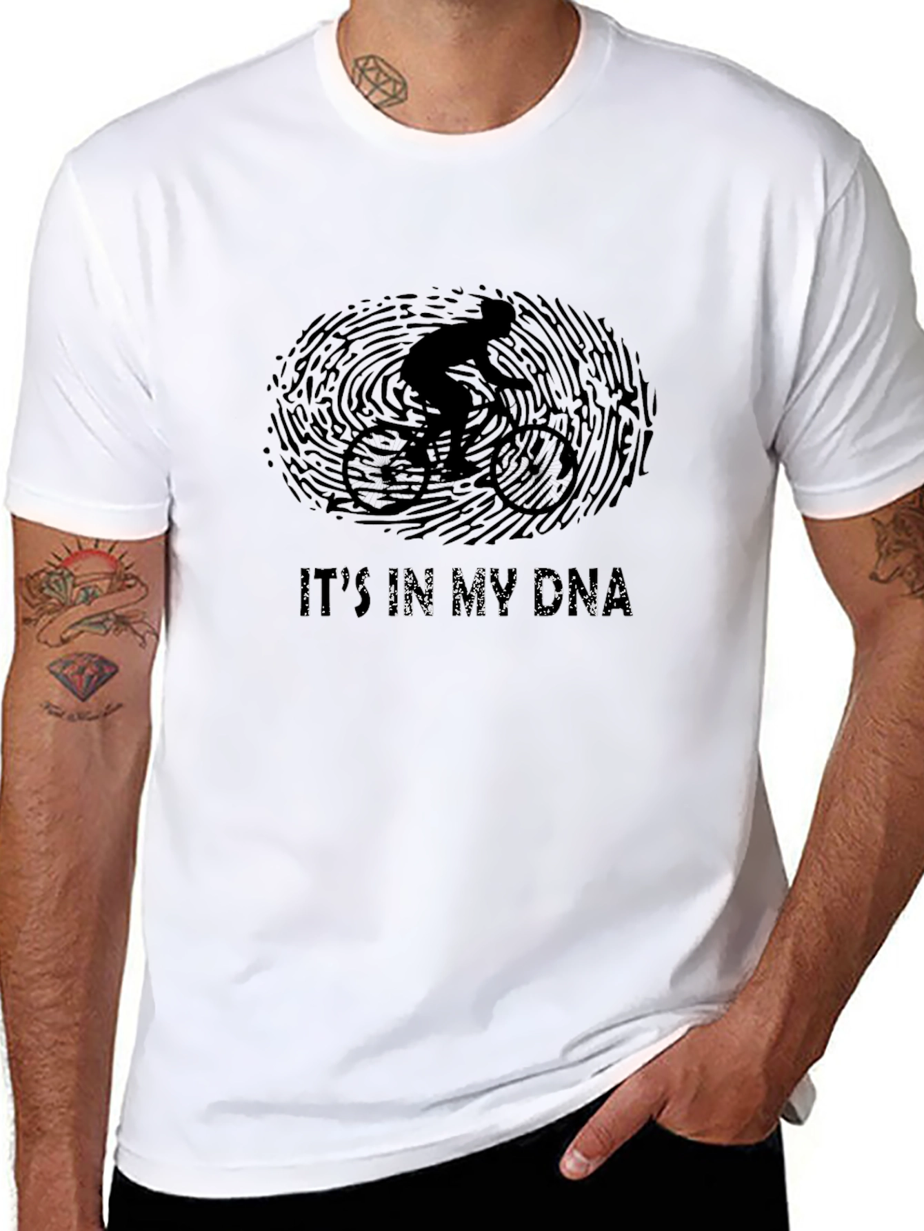 Cycling DNA Graphic T-Shirt - Ride in Style!