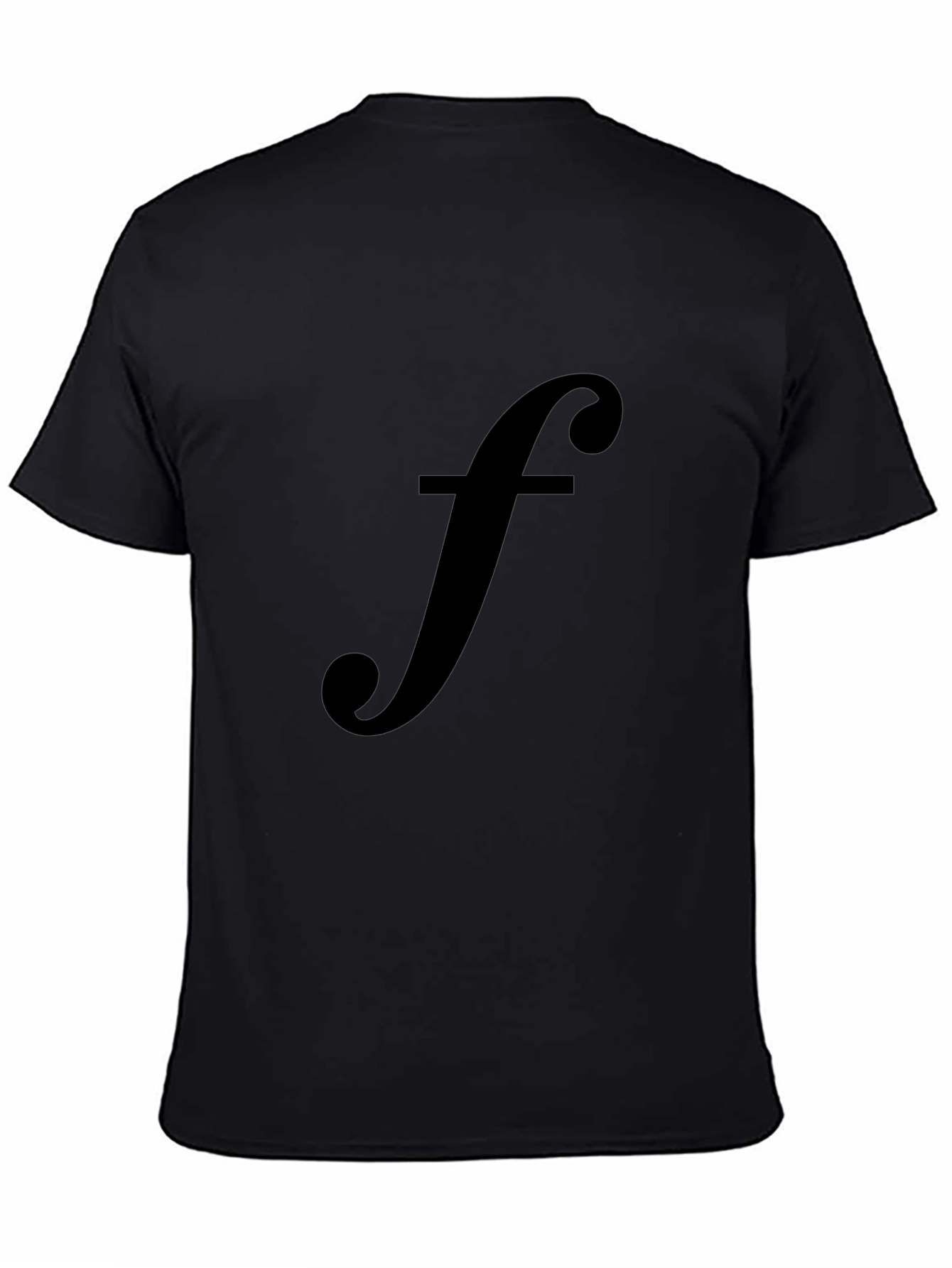 Black T-Shirt with Musical Note