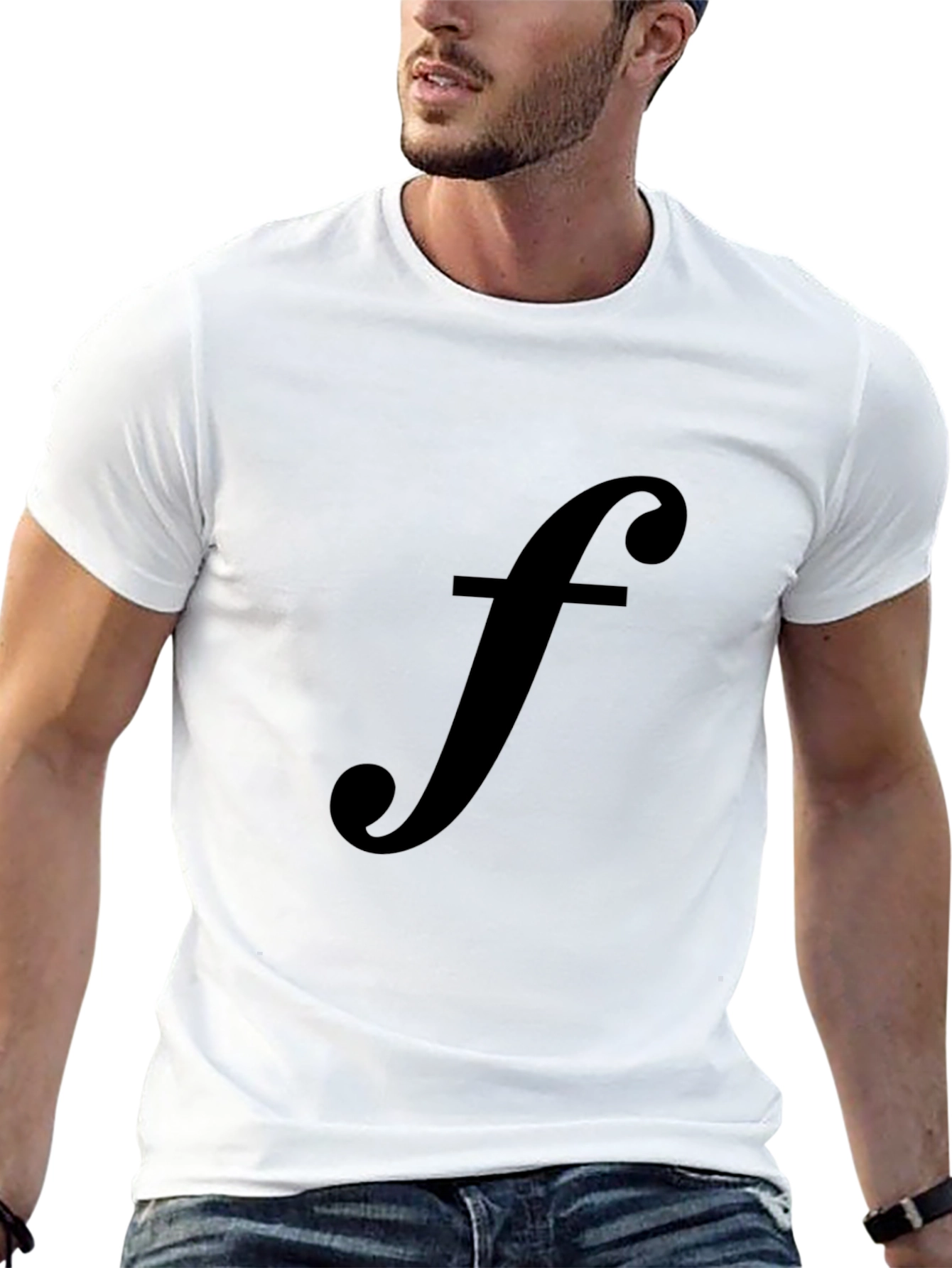Black T-Shirt with Musical Note