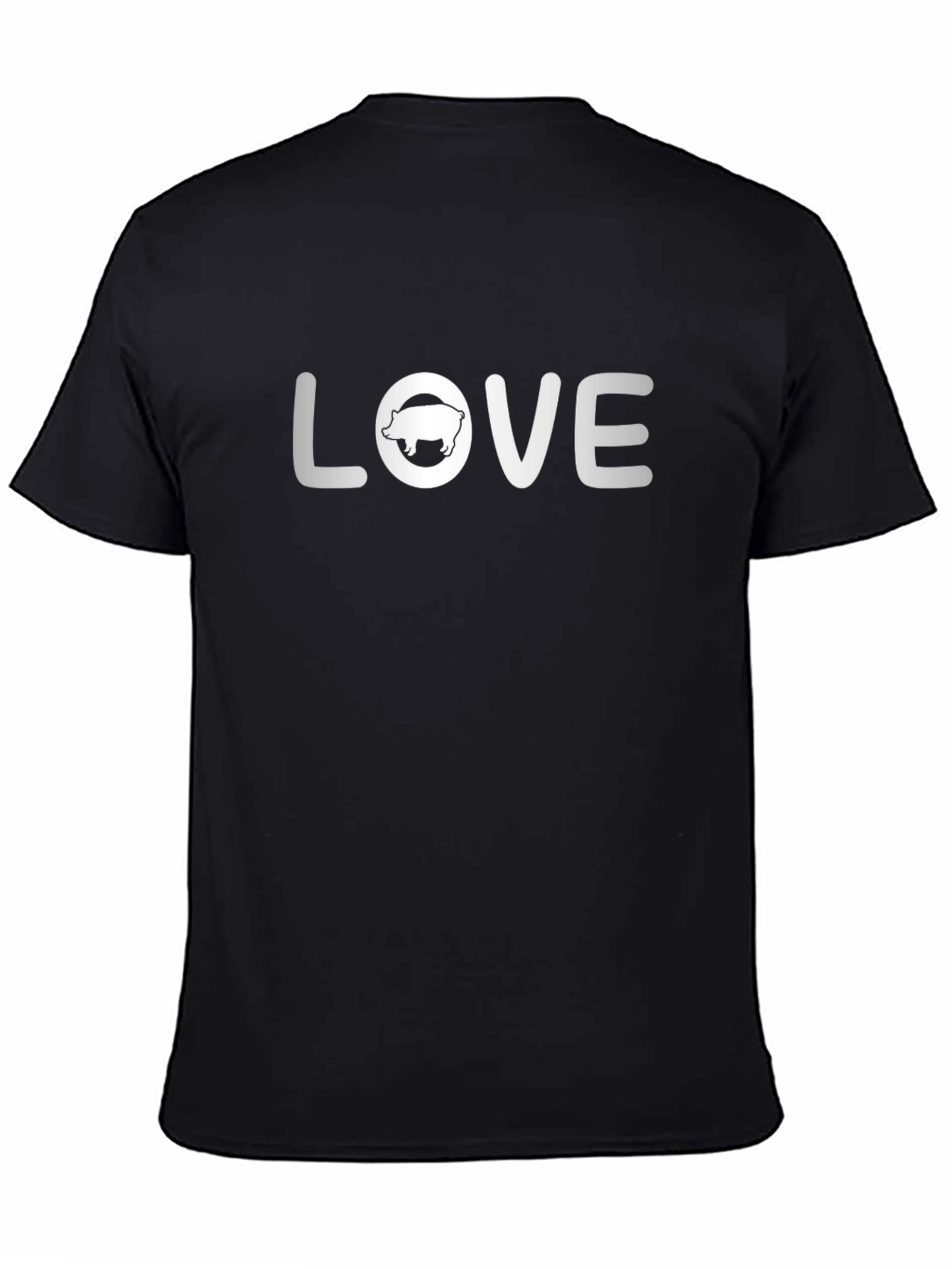 Love Hog Black T-Shirt - Unique Design