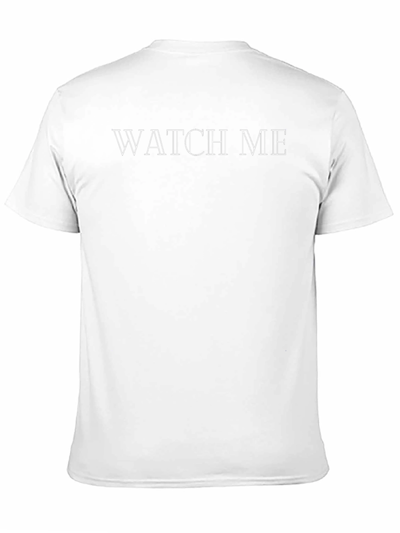 Watch Me Graphic Tee - Trendy Black Cotton T-Shirt