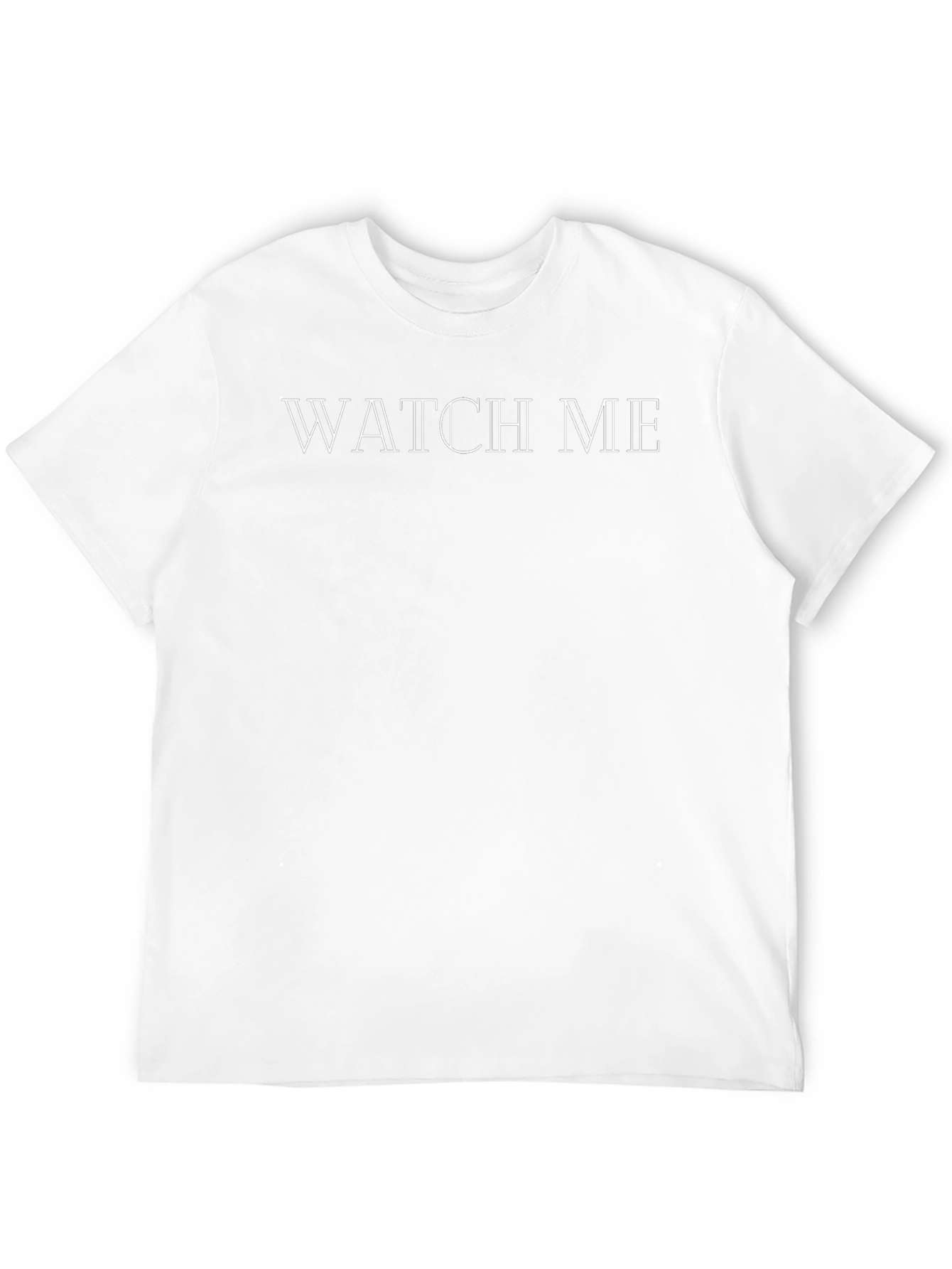 Watch Me Graphic Tee - Trendy Black Cotton T-Shirt