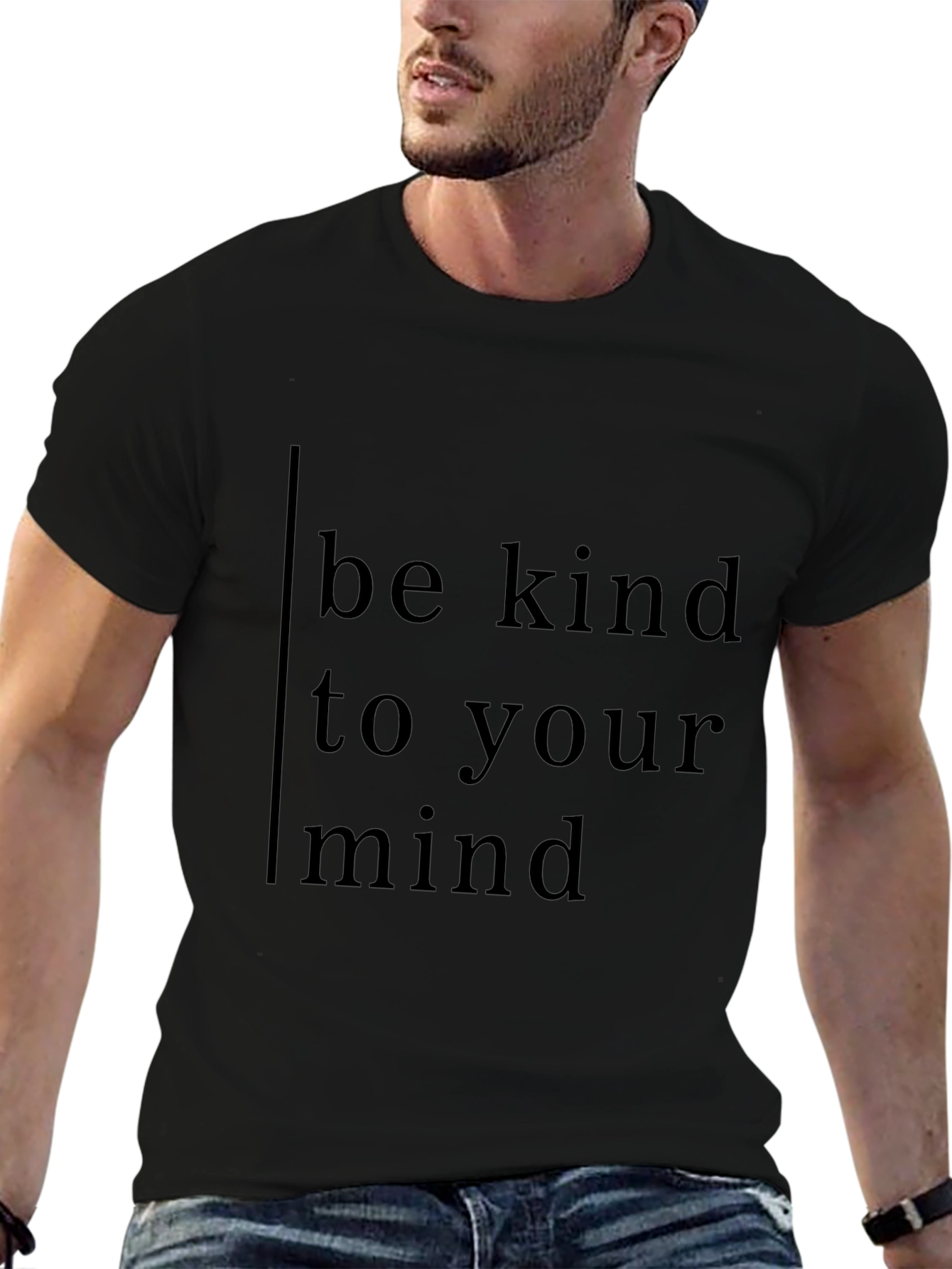Be Kind To Your Mind Black Tee