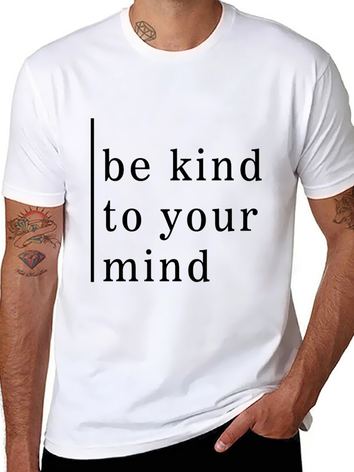 Be Kind To Your Mind Black Tee